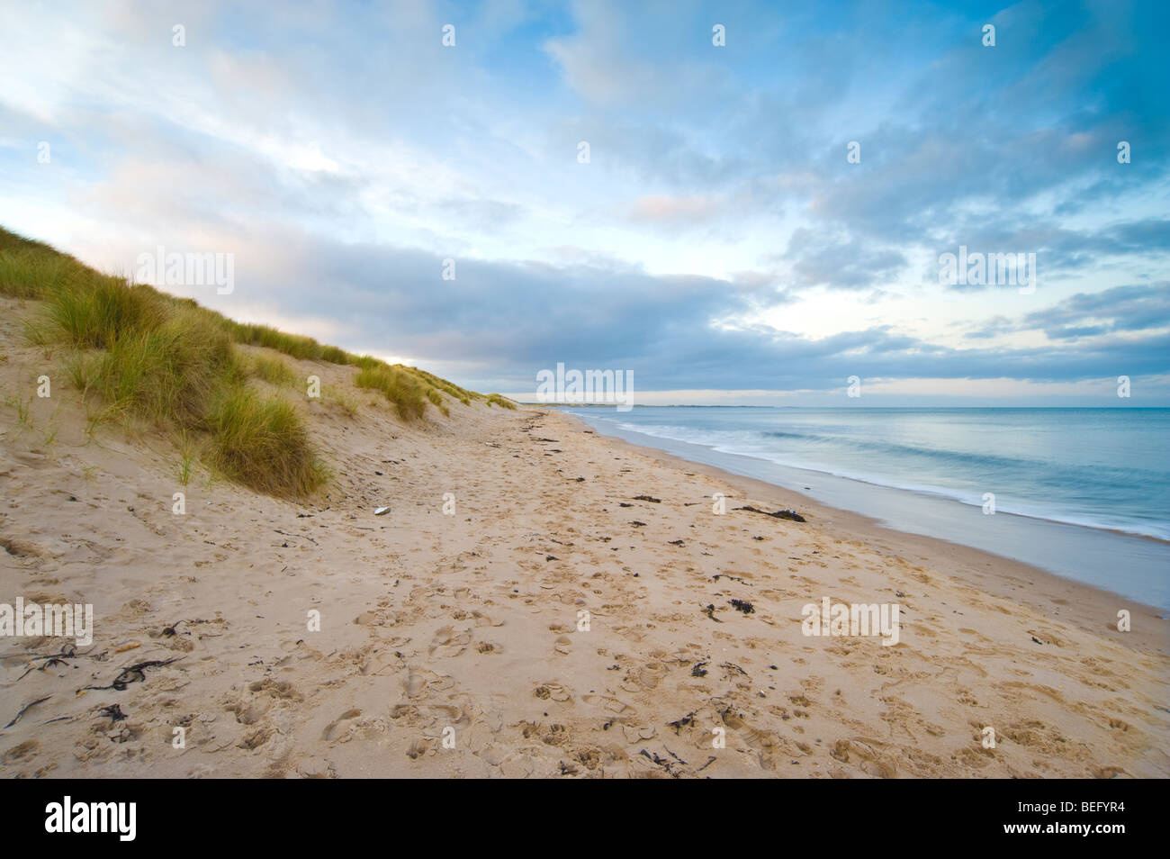 Druridge bay Northumberland Foto Stock