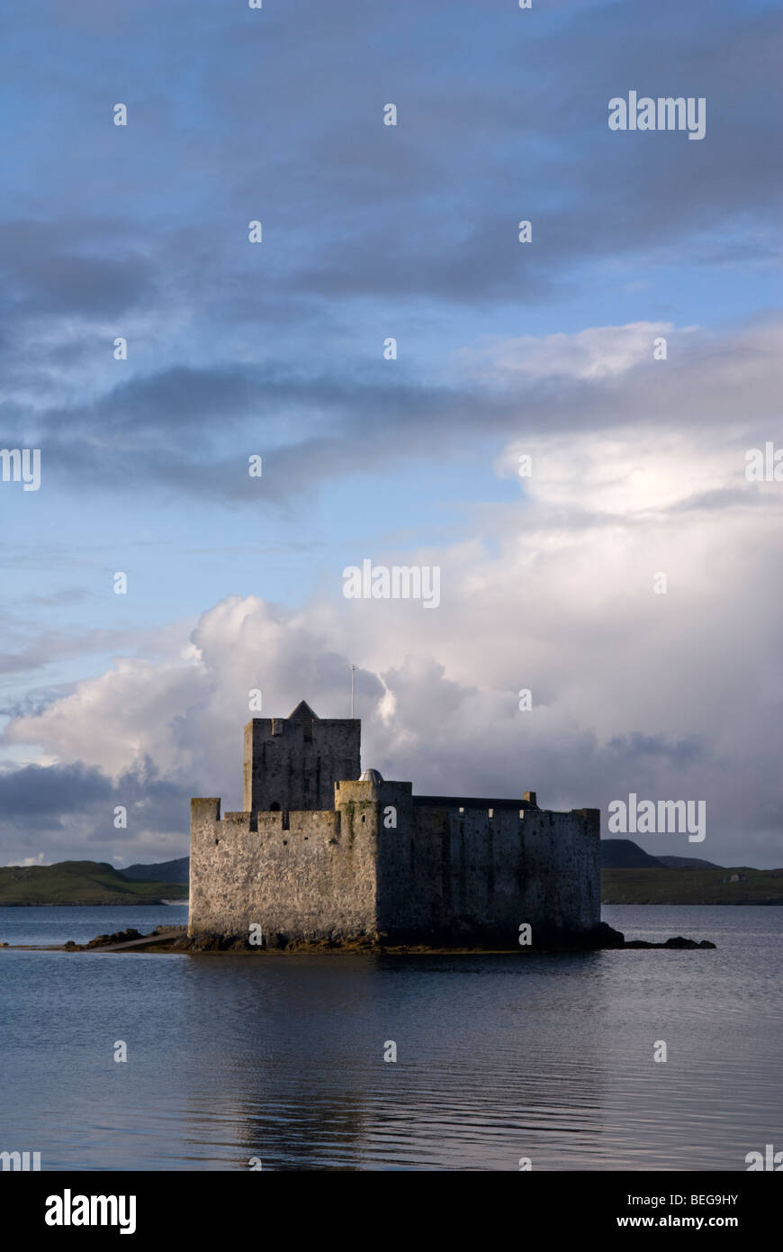 Il castello di Kisimul, Castlebay, Isle of Barra, Ebridi Esterne, Scozia. Foto Stock