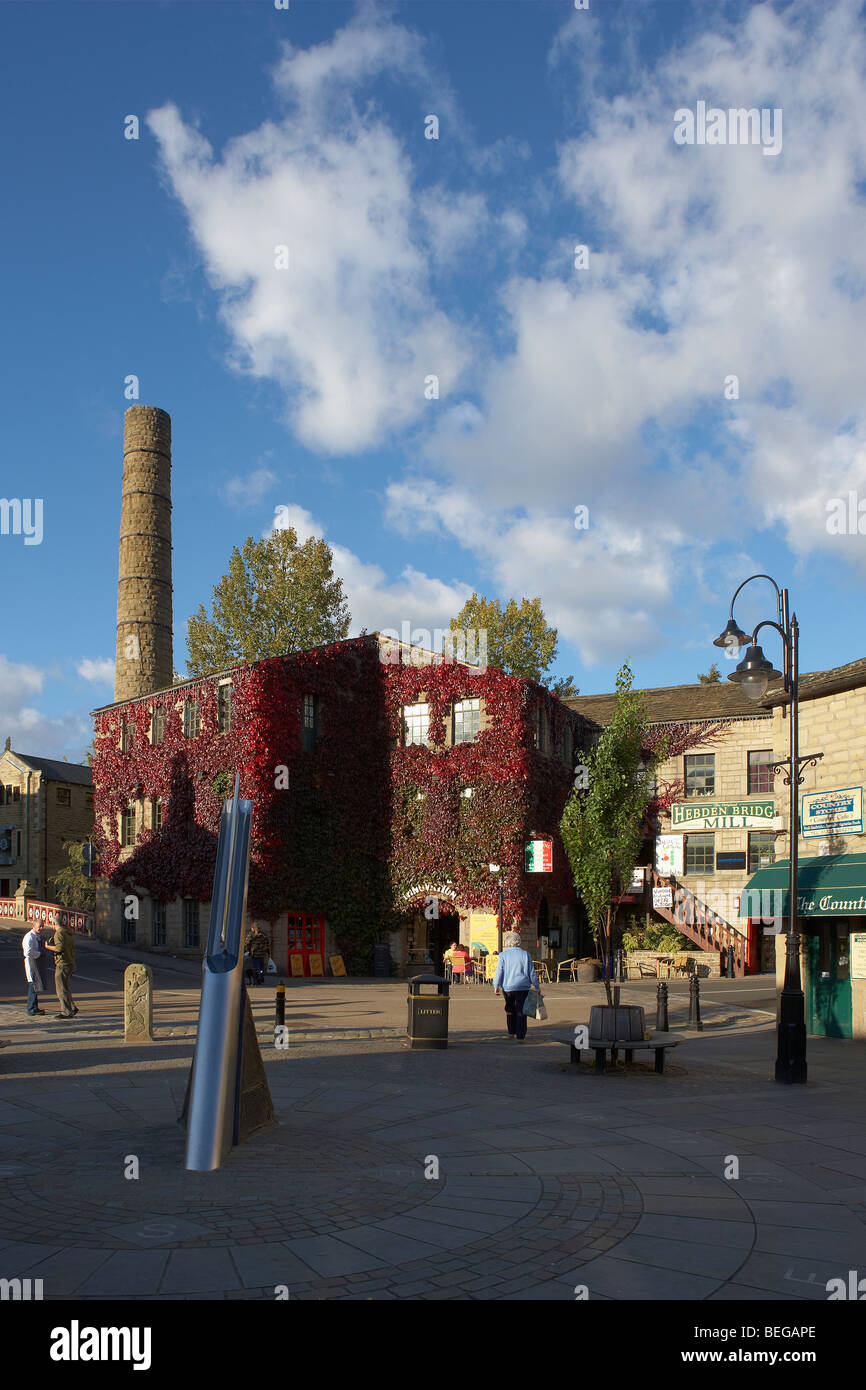 HEBDEN BRIDGE VILLAGE città Yorkshire Regno Unito Regno Unito Foto Stock