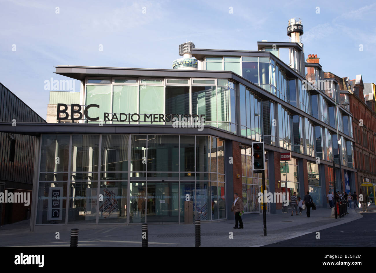 Bbc Radio merseyside edificio Liverpool England Regno Unito Foto Stock