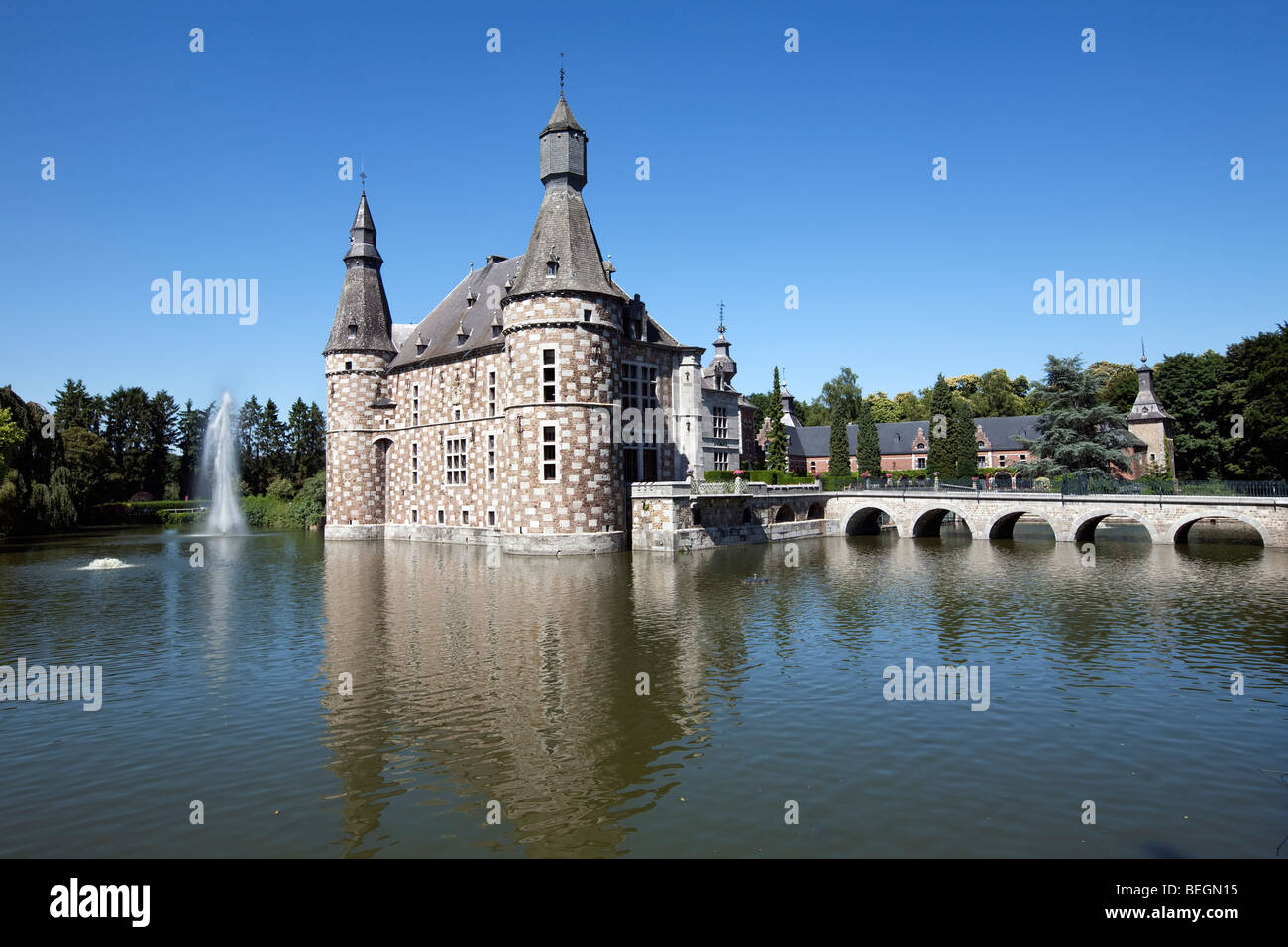 Chateau de Jehay vicino a Huy. Foto Stock