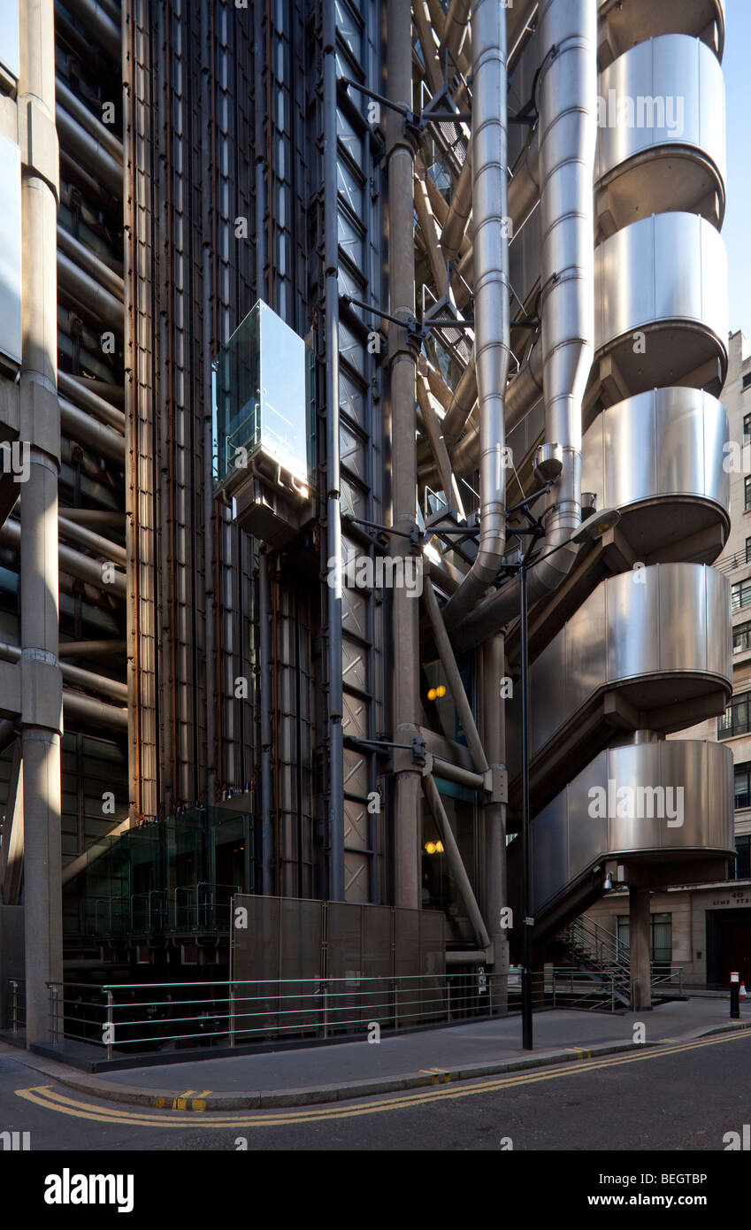Il Lloyds Building, Londra, Inghilterra, Regno Unito Foto Stock