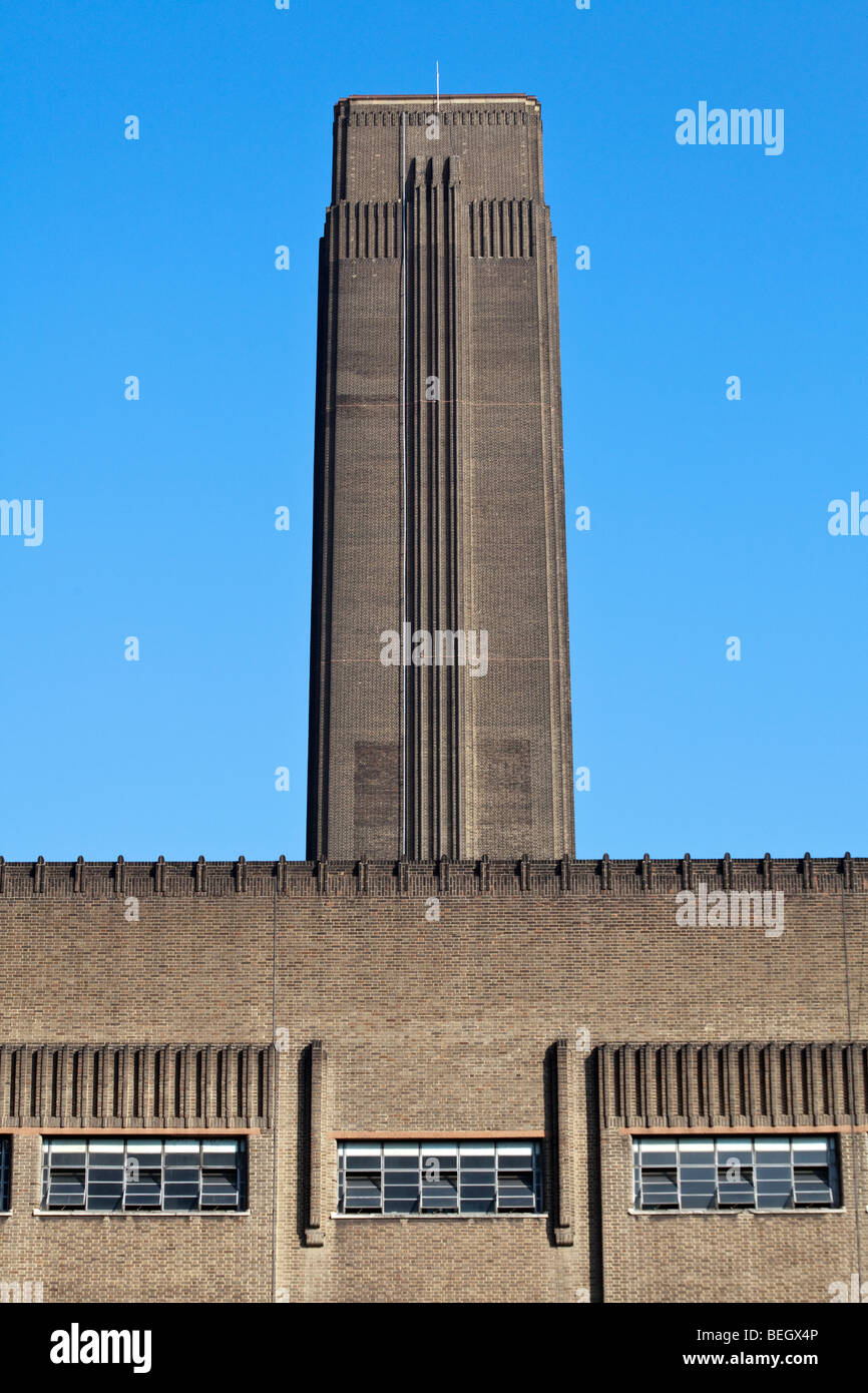 Esterno di potenza originale stazione, Tate Modern, London, England, Regno Unito Foto Stock
