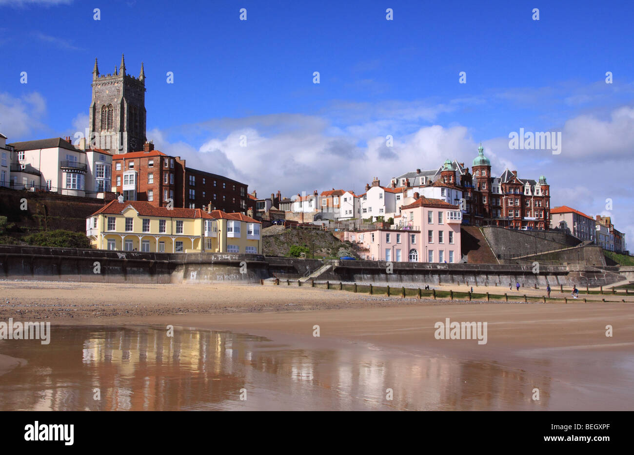 La città balneare di Cromer, Norfolk, Inghilterra, Regno Unito Foto Stock
