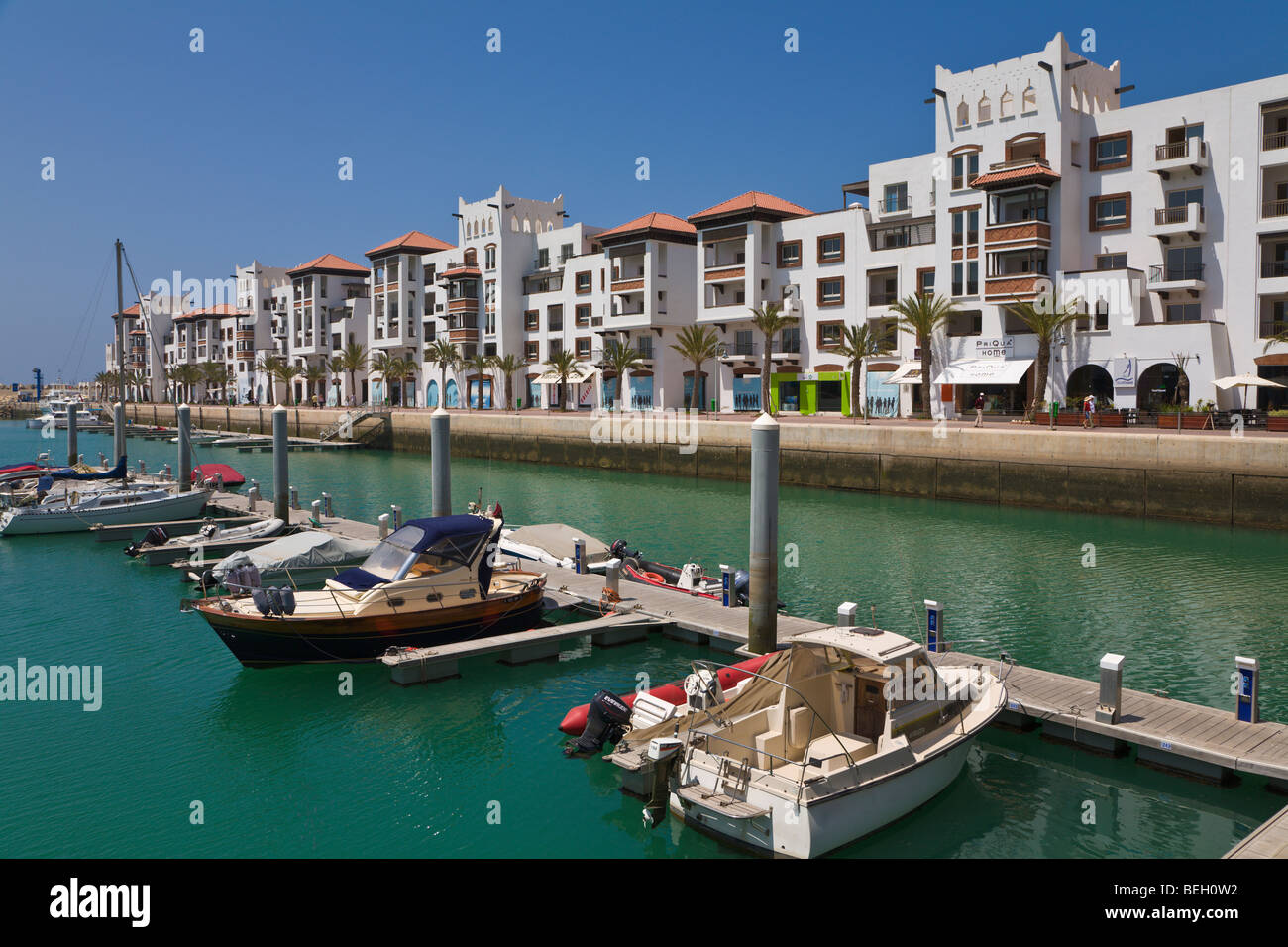 Appartamenti a Marina di Agadir Marocco Foto Stock