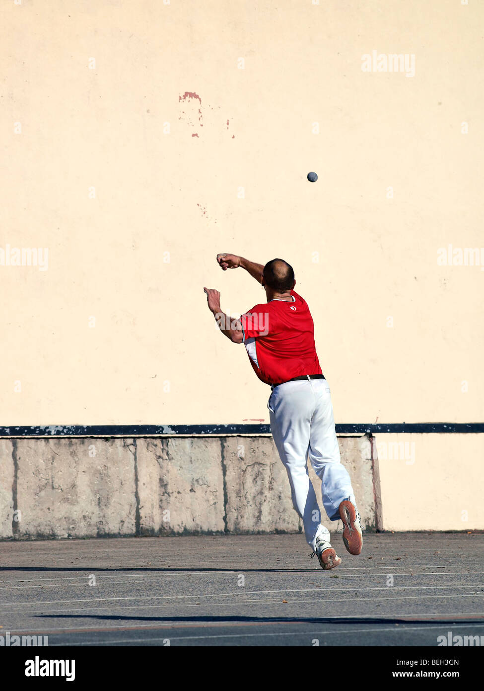 Pelota a mano nel Paese Basco, Francia. Foto Stock