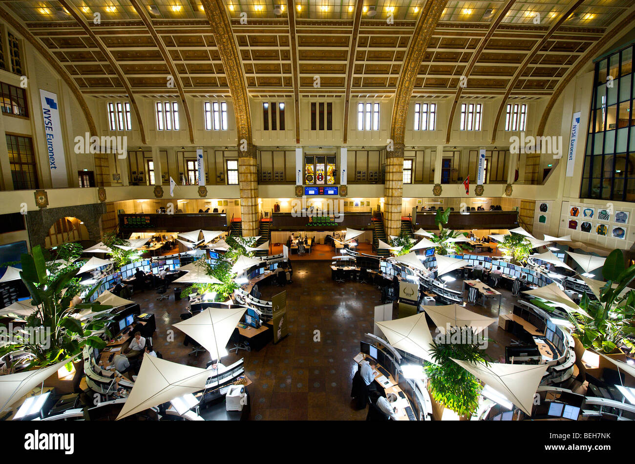 Amsterdam, NYSE Euronext stock exchange Foto Stock