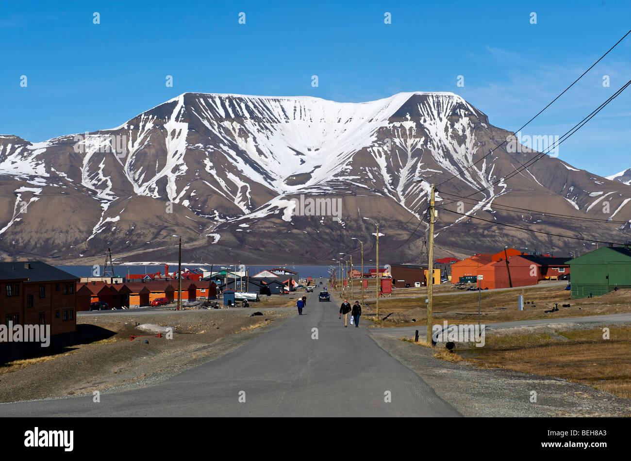 Spitsbergen, Svalbard Longyearbyen Foto Stock