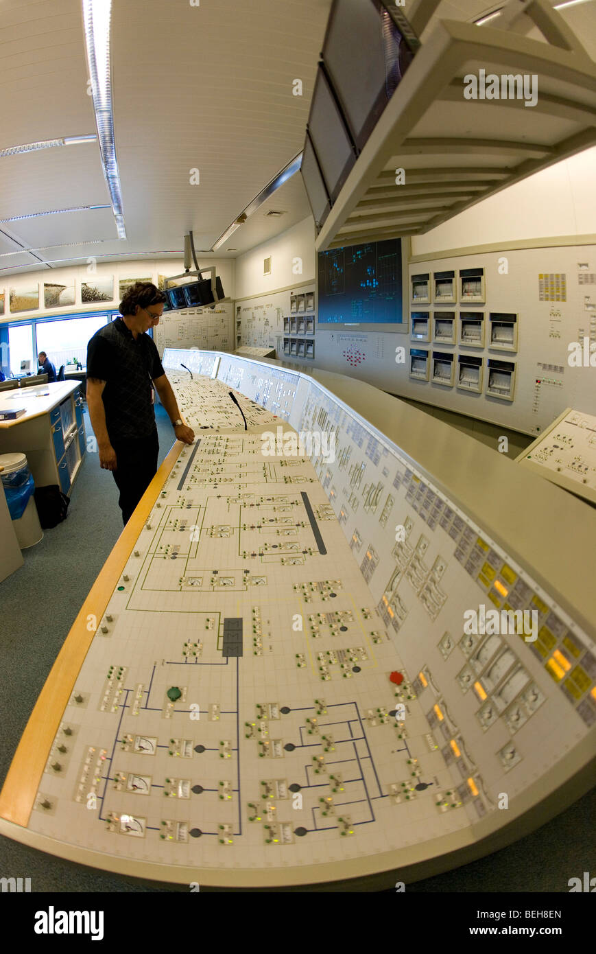 Il powerstation nucleare in Borssele, Paesi Bassi, di proprietà di un piccolo electricitietsproducer EPZ, che genera elettricità f Foto Stock