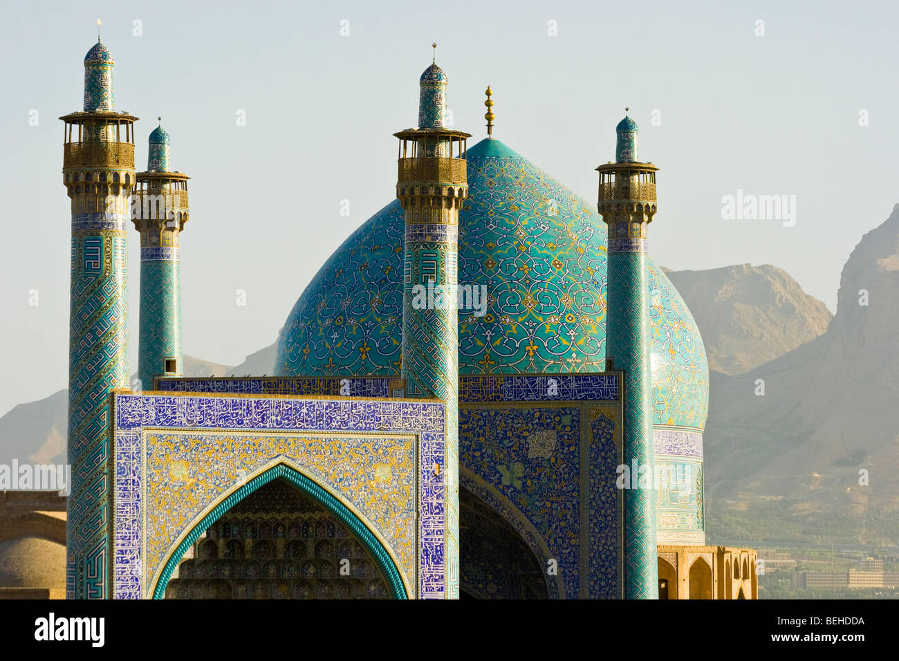 Shah o Imam moschea imam Square a Isfahan Iran Foto Stock