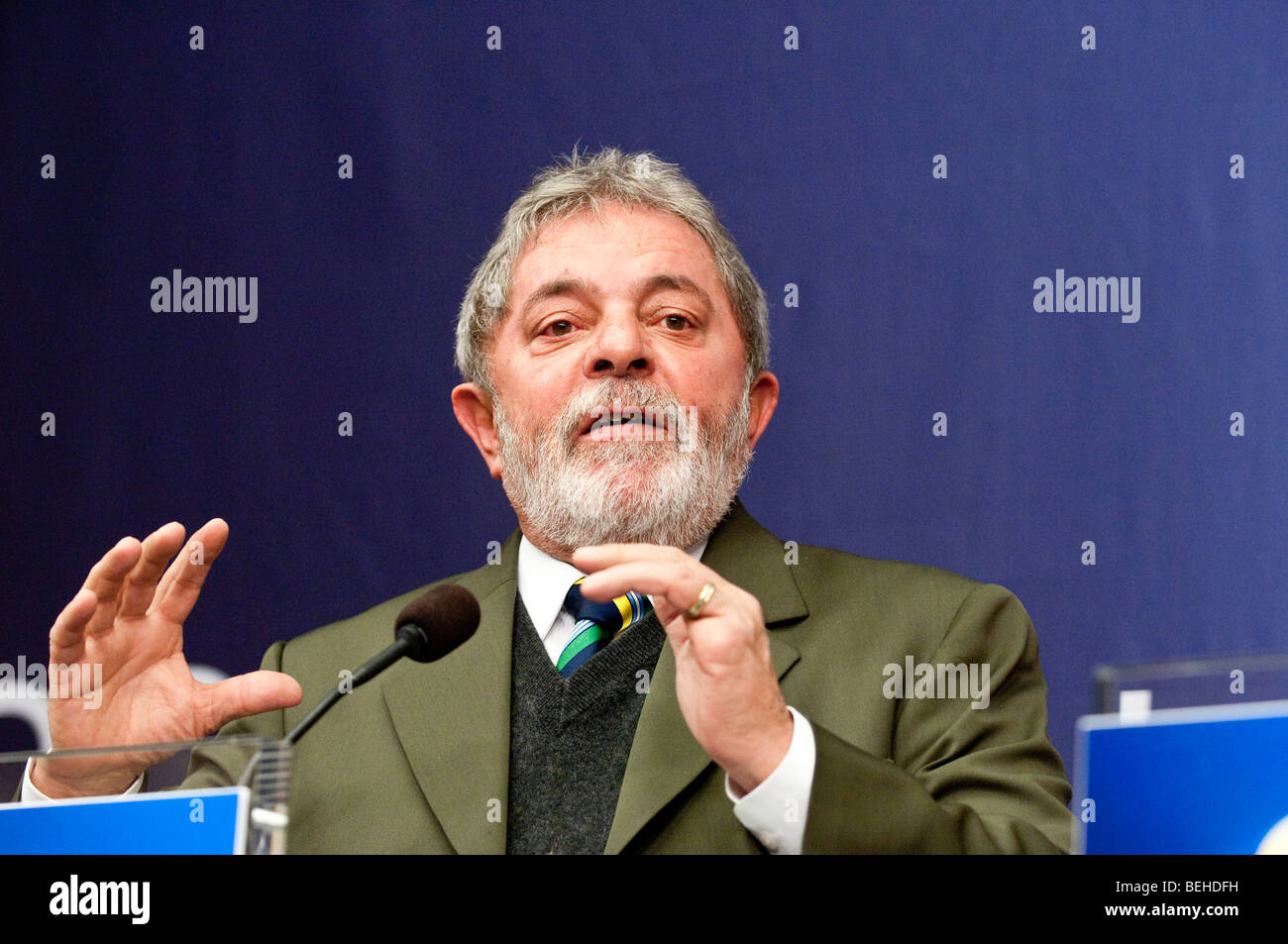 Luiz Inácio Lula da Silva a Presidente del Brasile Foto Stock