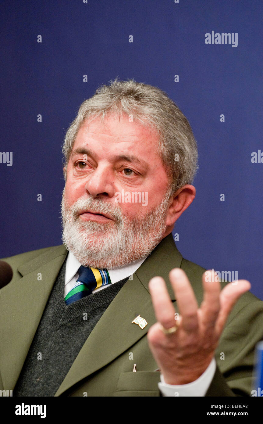Luiz Inácio Lula da Silva a Presidente del Brasile Foto Stock