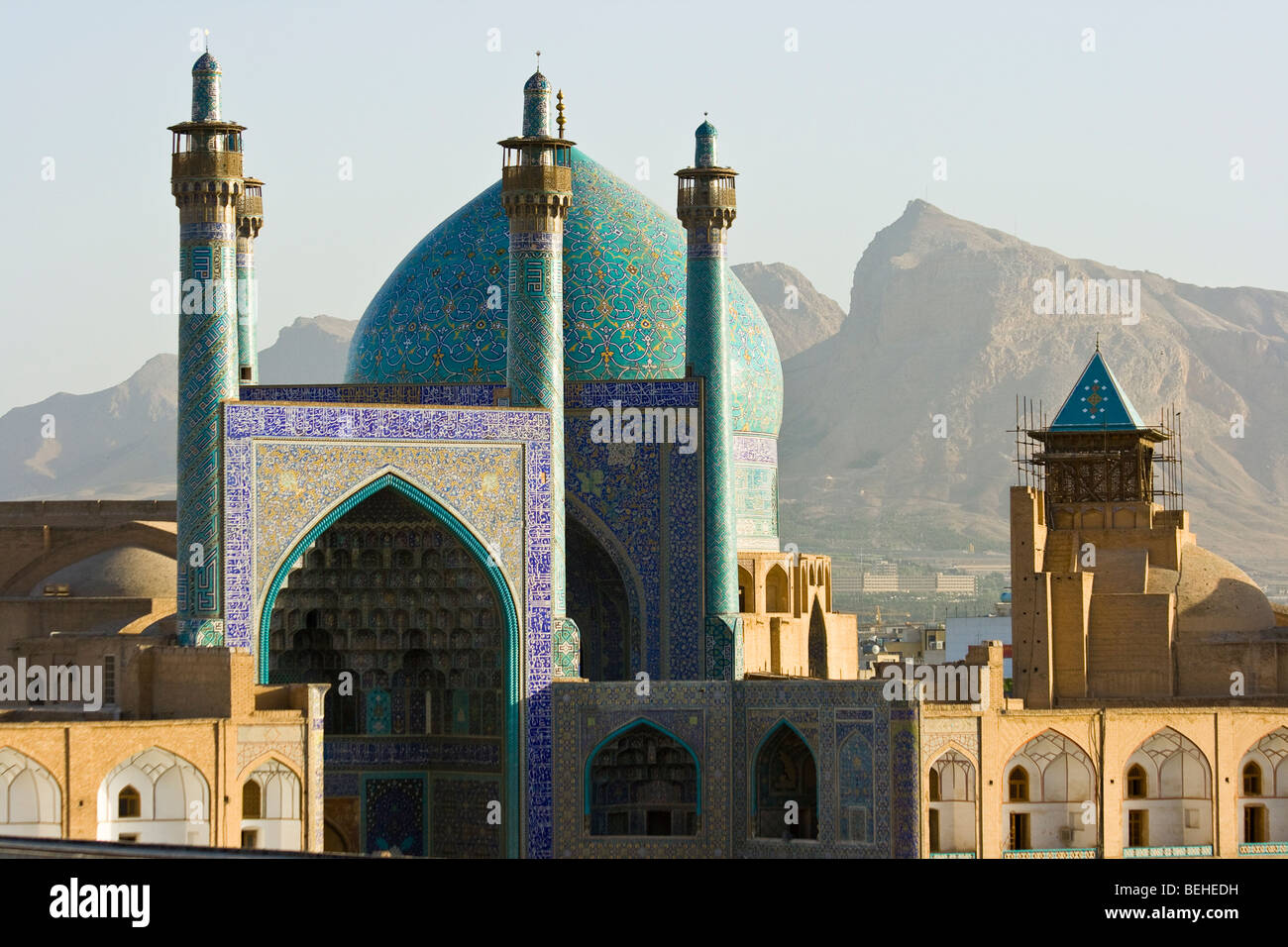Shah o Imam moschea imam Square a Isfahan Iran Foto Stock