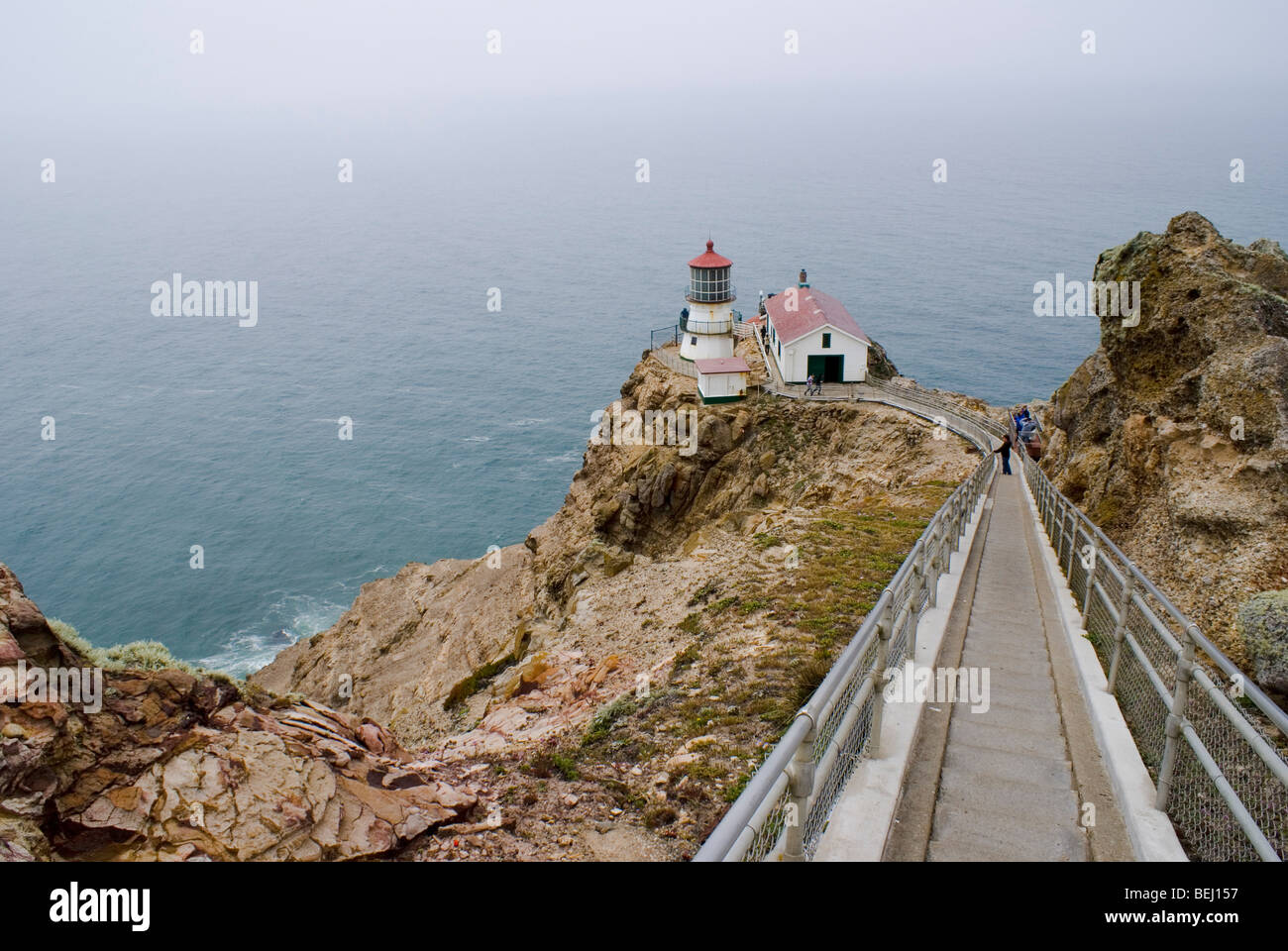 Il faro di Point Reyes National Seashore in California. Foto Stock