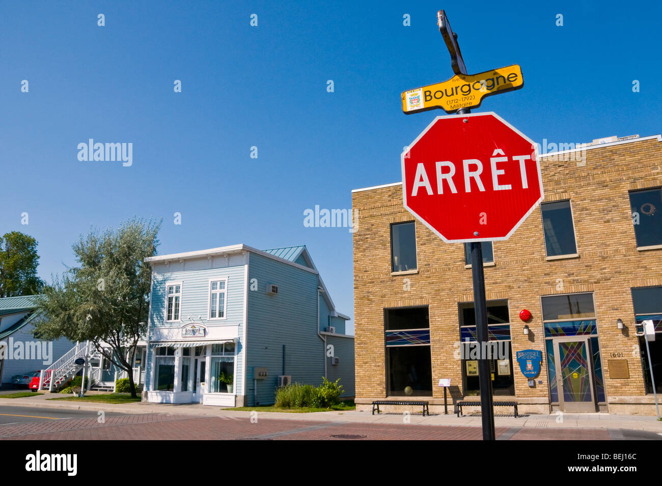 Città di Chambly De Bourgogne street Monteregie regione Canada Quebec Foto Stock