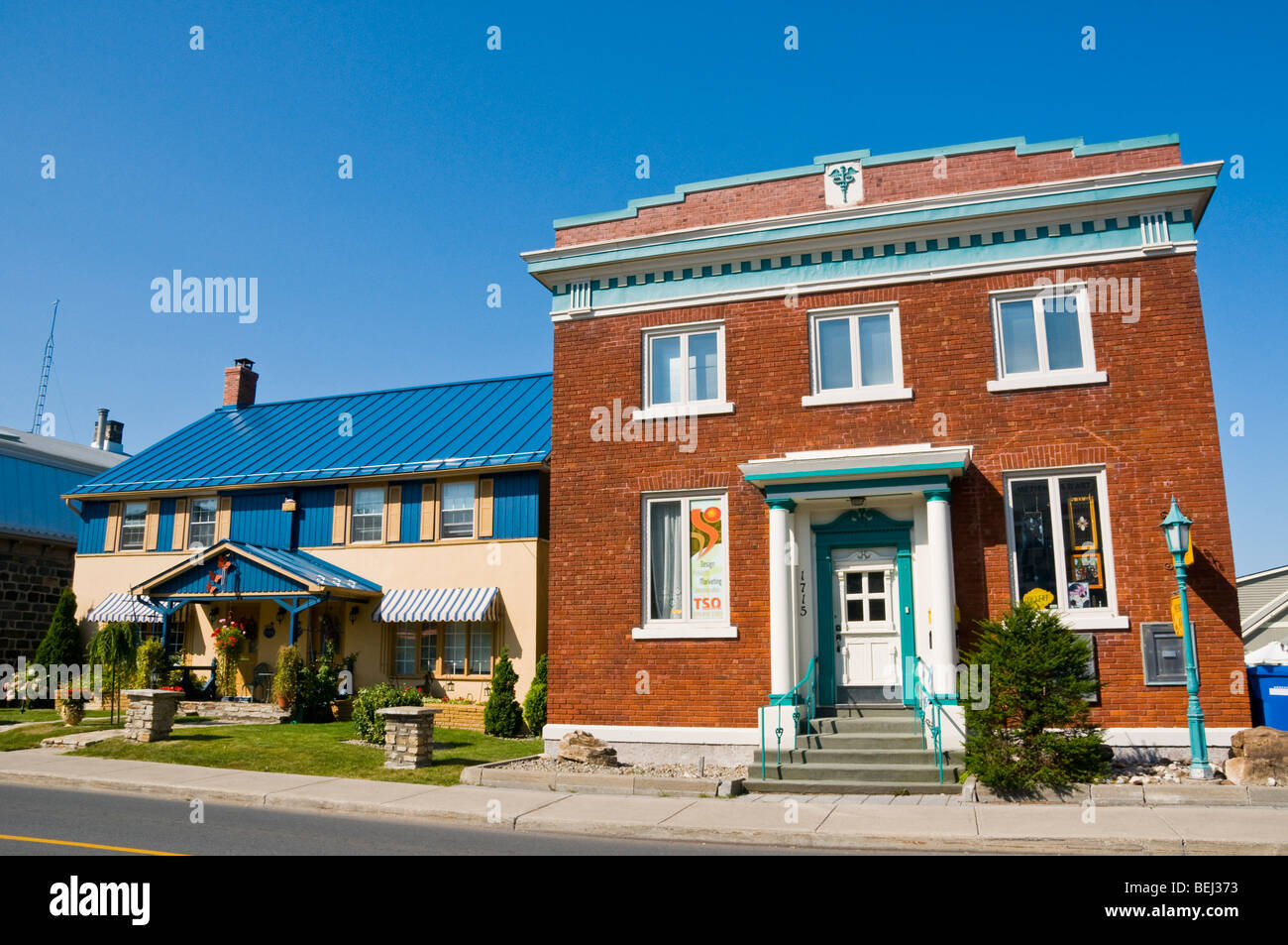 Città di Chambly De Bourgogne Street regione di Montérégie Canada Quebec Foto Stock