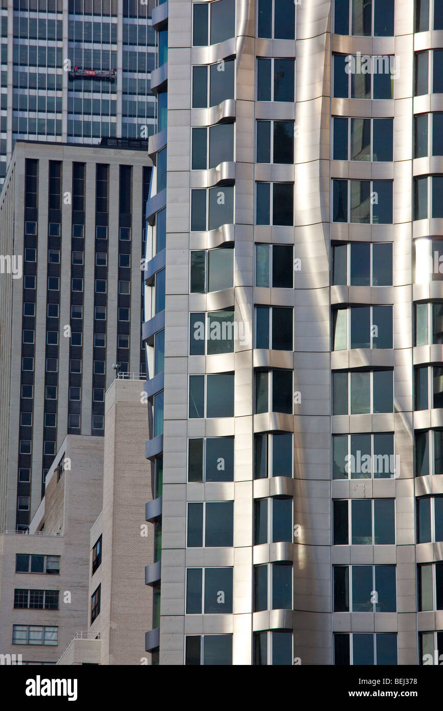 Beekman Tower di Frank Gehry appartamento edificio a Manhattan New York City Foto Stock