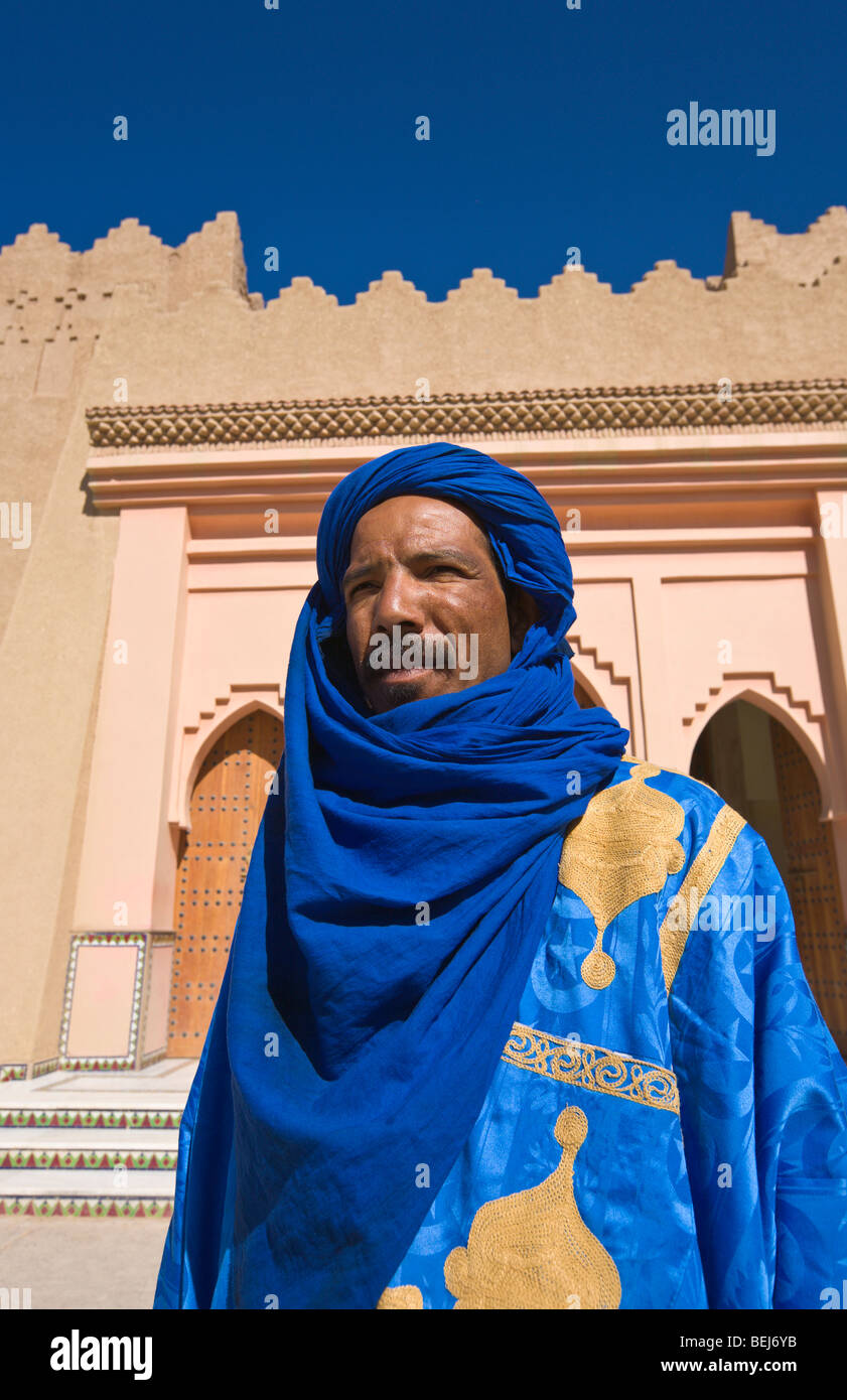 Ritratto di un uomo Touareg Marocco Foto Stock