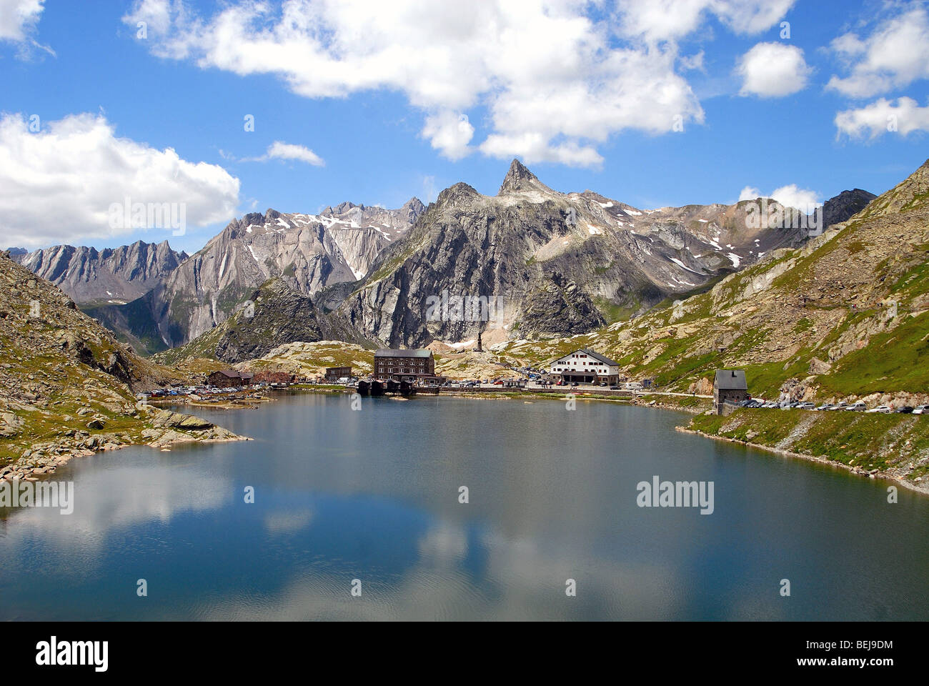 Il Passo del Gran San Bernardo, Valle del Gran San Bernardo, Valle d'Aosta, Italia Foto Stock
