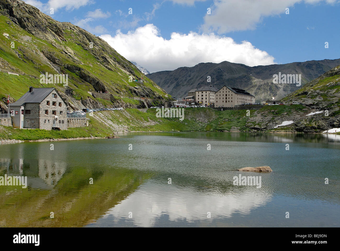 Ospizio del Gran San Bernardo, Valle del Gran San Bernardo, Valle d'Aosta, Italia Foto Stock