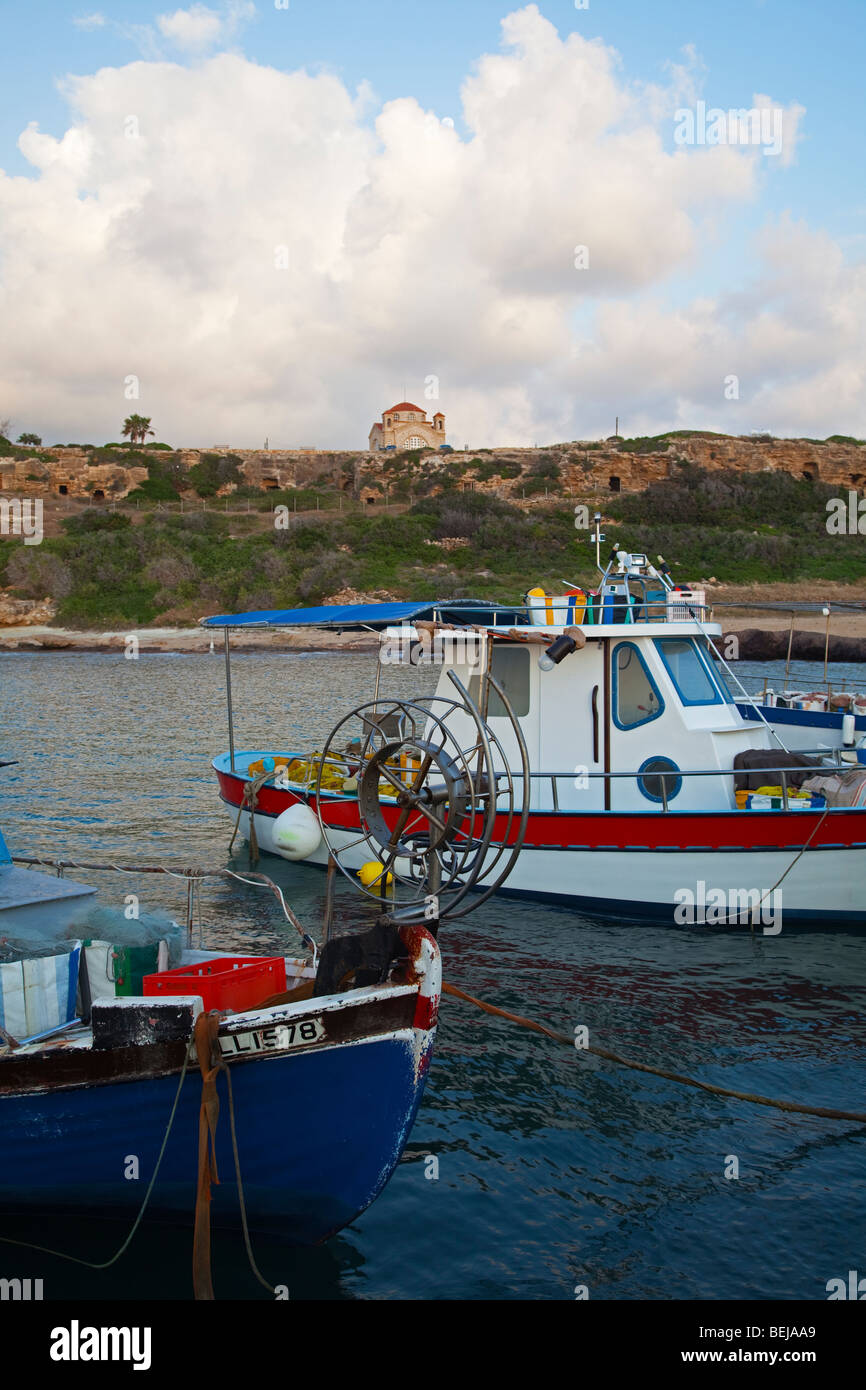 Il porto di Agios Georgios Pegeias Cipro Foto Stock