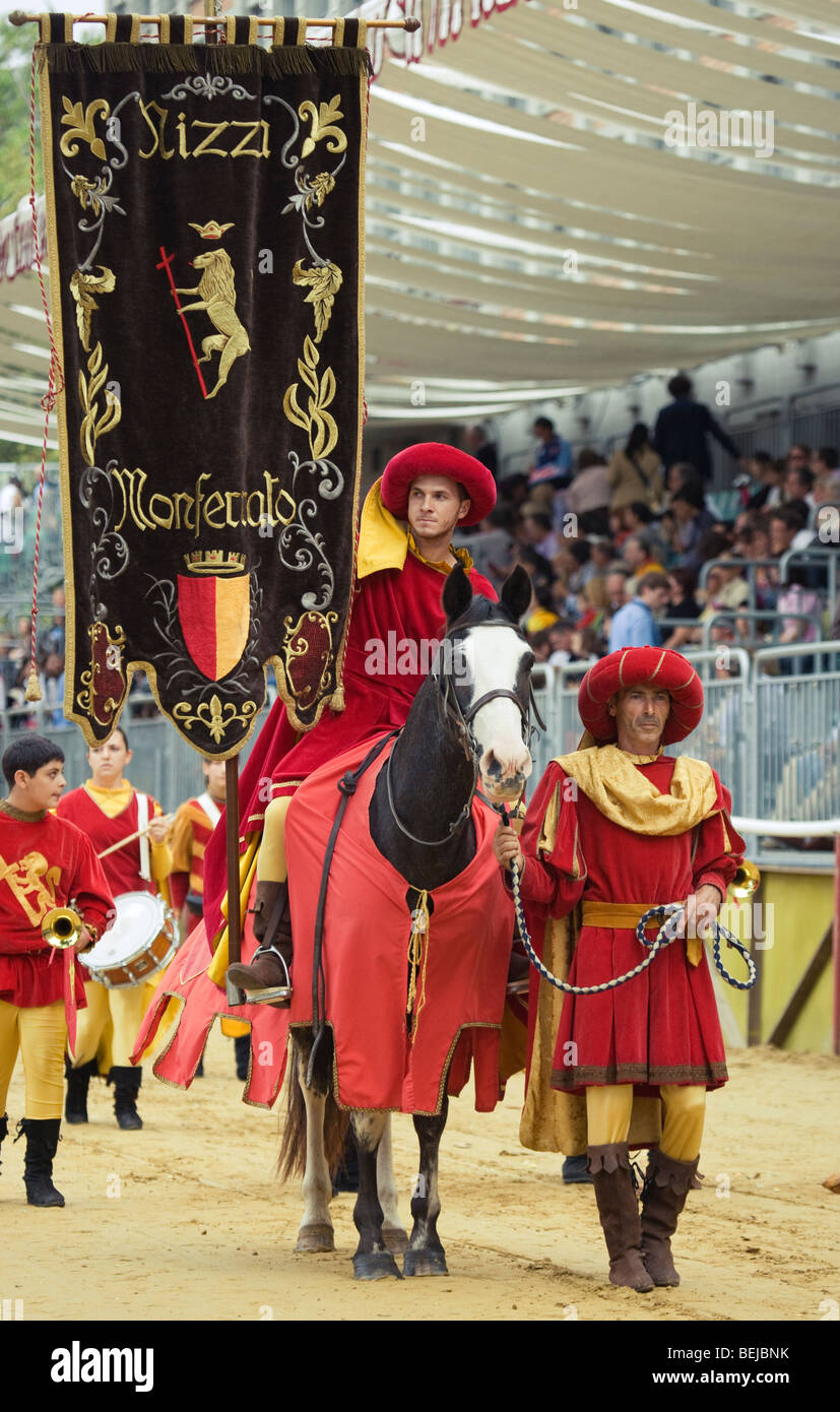 Palio Asti italia tradizione costume del festival Foto Stock