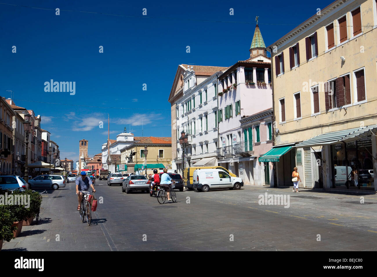 Corso del Popolo, Chioggia, Veneto, Italia Foto Stock