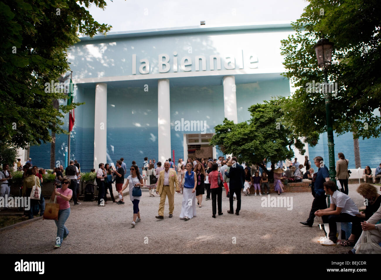 Ingresso, 53ma Biennale di Arte Moderna, Venezia, Veneto, Italia Foto Stock