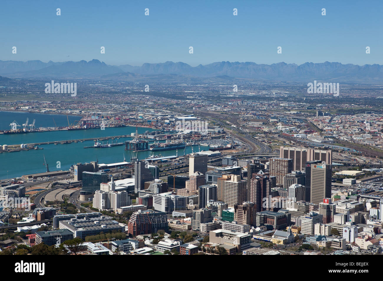 Cape Town City View Foto Stock