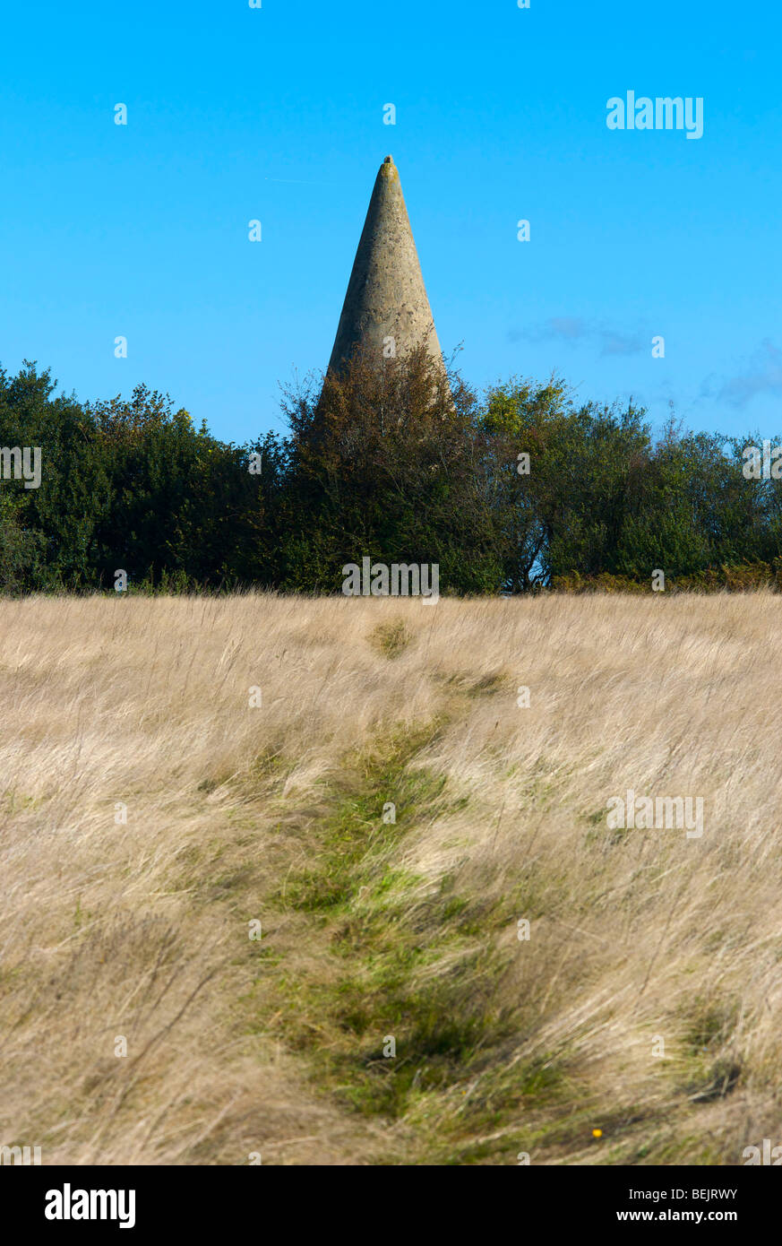 Il Sugar Loaf follia un 35ft struttura a forma di cono costruito da Mad Jack Fuller vicino Brightling ritiene che data dal 1820s Foto Stock