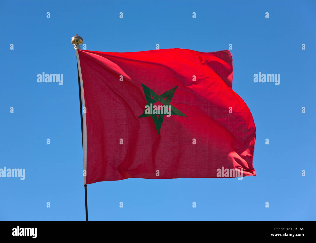 Bandierina marocchina Foto Stock