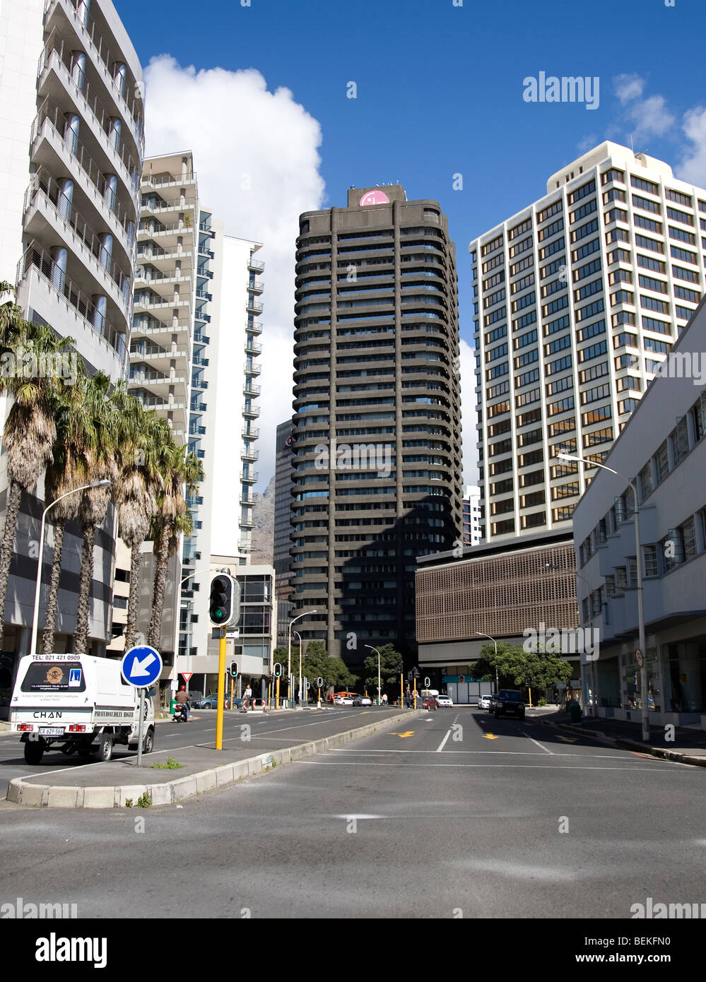 Cape Town City , Riebeek Street Foto Stock