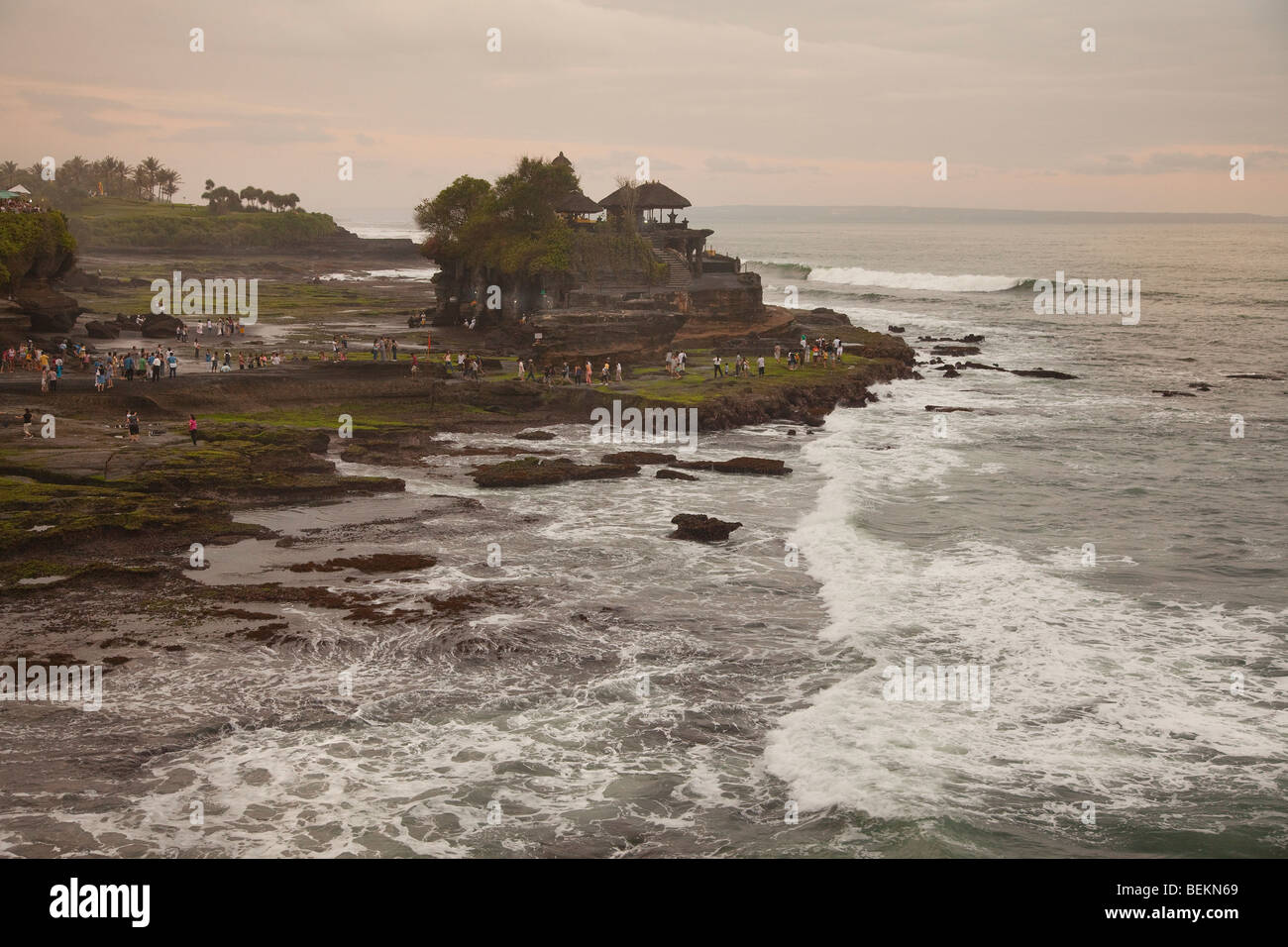 Dal Tempio Tanah Lot Bali Indonesia Foto Stock