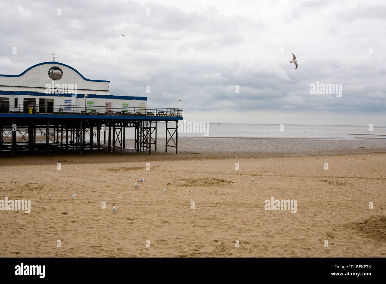 Pier a Cleethorpes Foto Stock