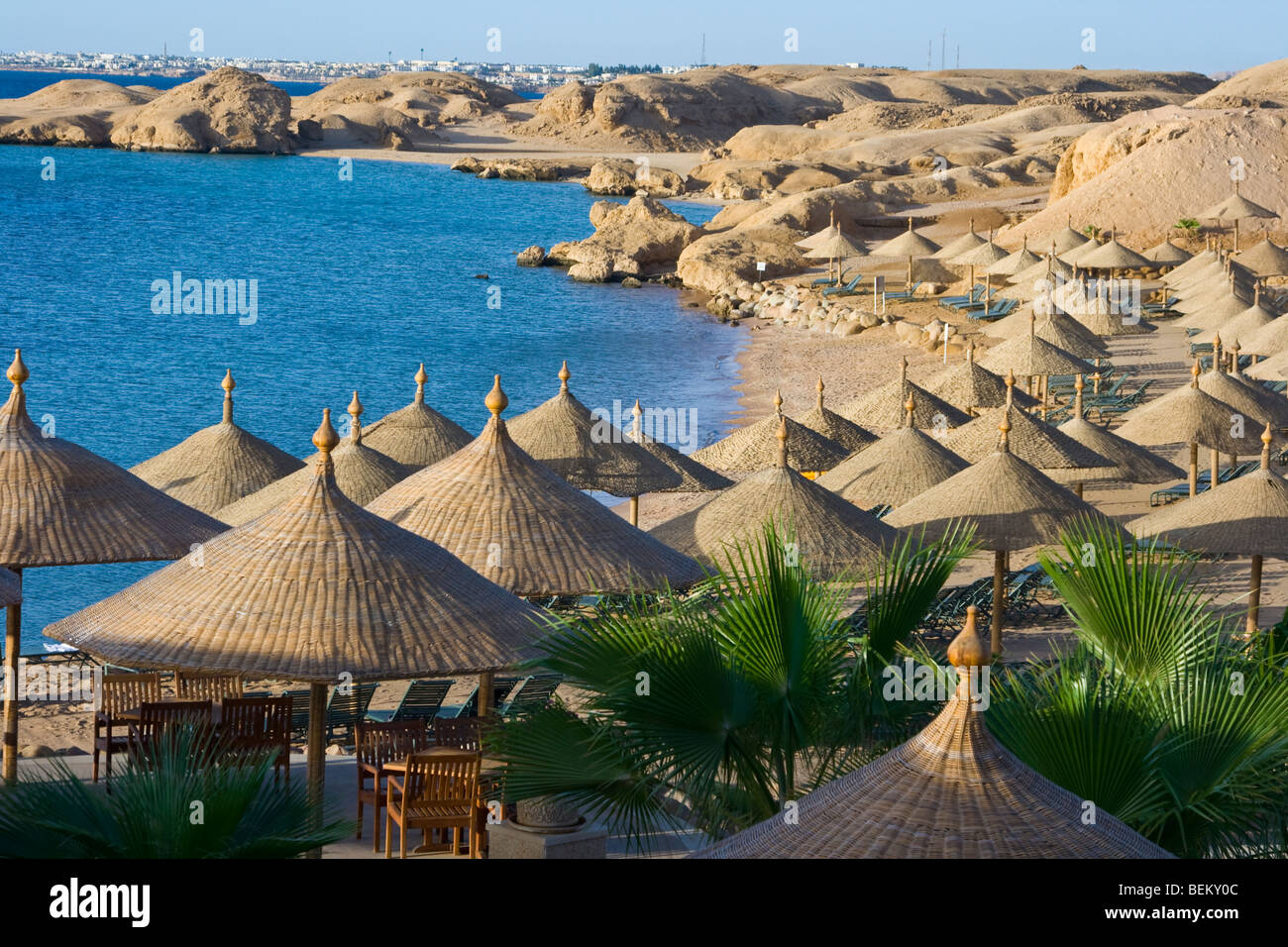 Beach Resort a Sharm el Sheikh Egitto Foto Stock