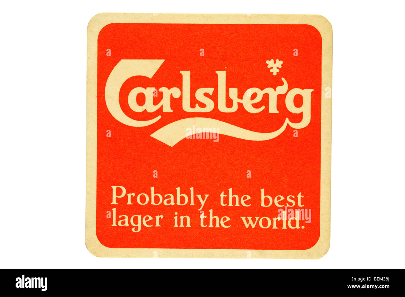 La Carlsberg probabilmente la migliore birra al mondo Foto Stock