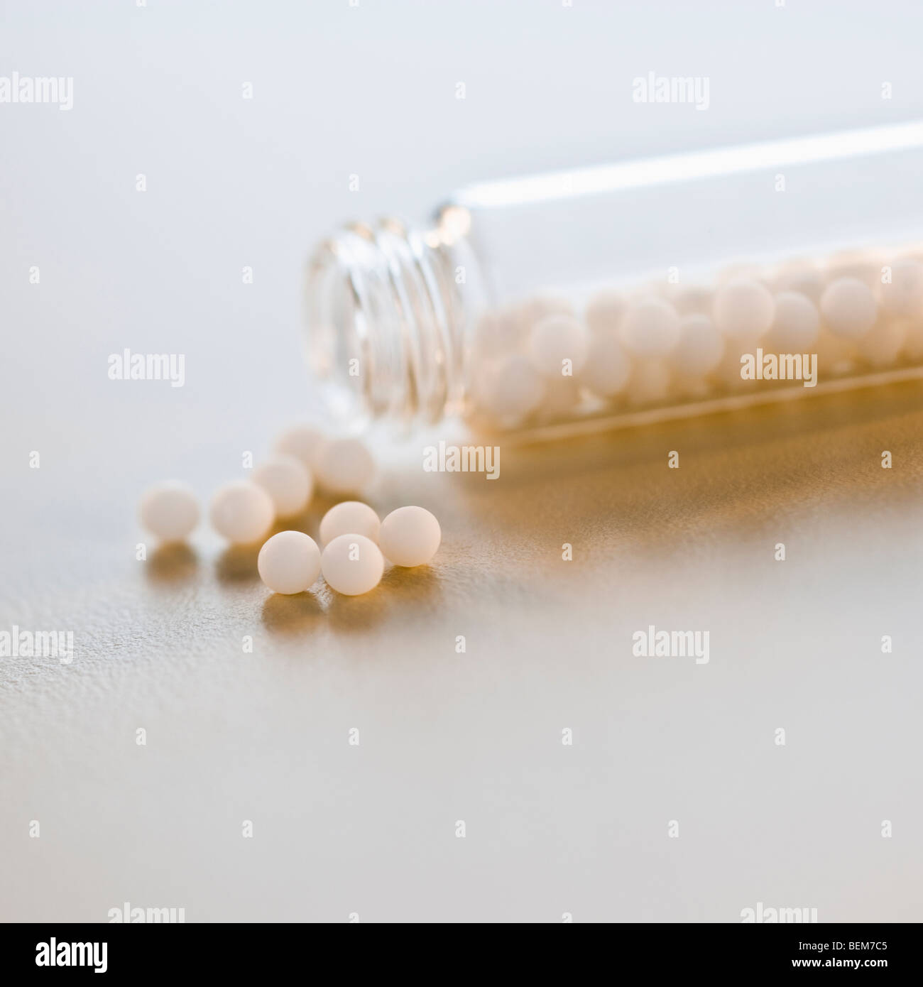 Bottiglia di pillole Foto Stock