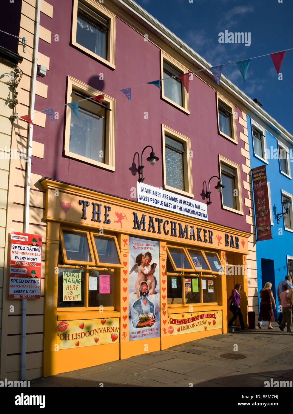 Il Matchmaker Pub, Lisdoonvarna, County Clare, Irlanda Foto Stock