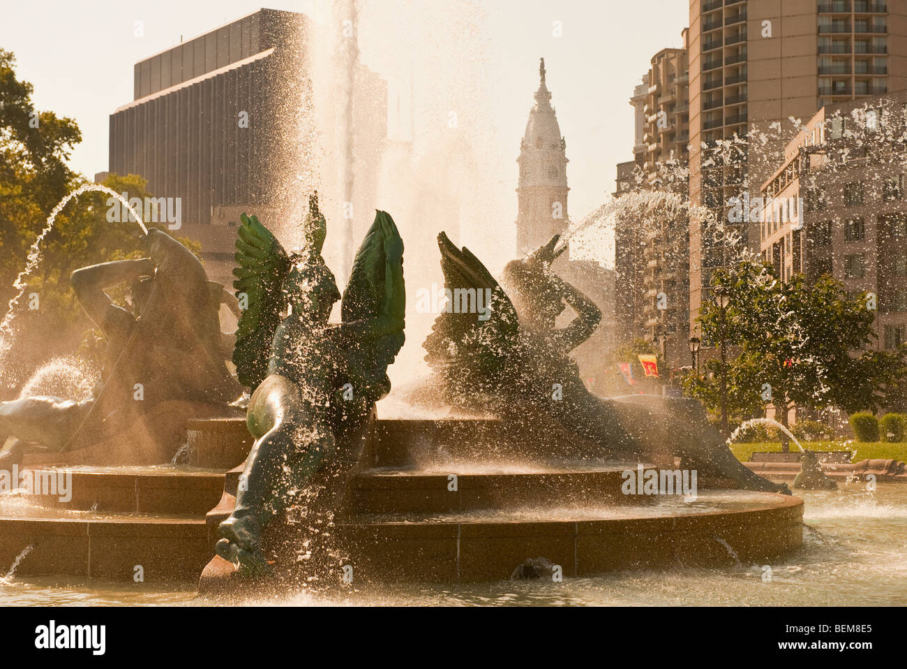 Logan Square Foto Stock