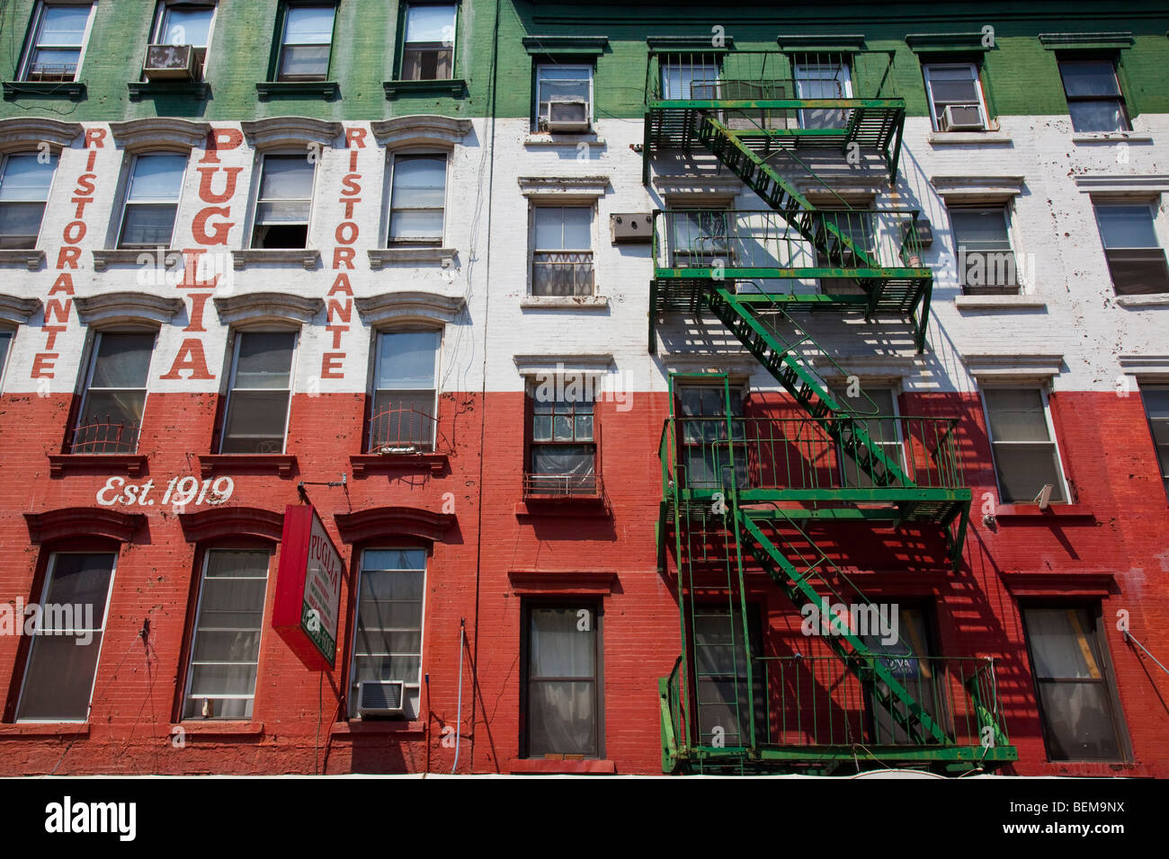 Puglia Ristorante di Little Italy a Manhattan, New York City Foto Stock