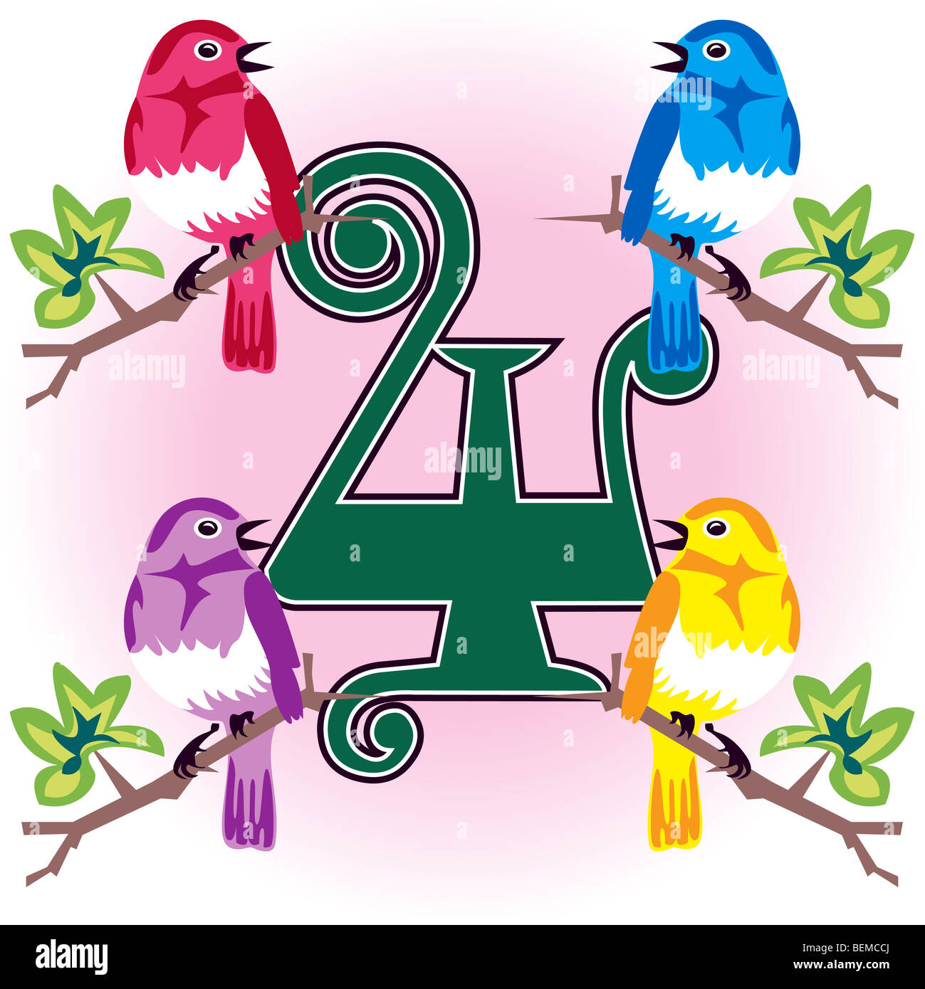 Dodici giorni di Natale. Foto Stock