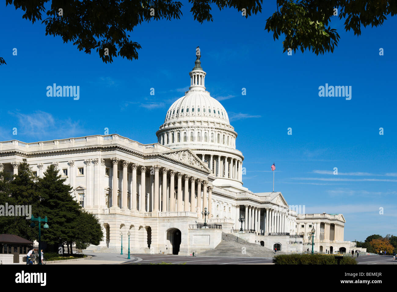La facciata orientale della US Capitol Building, Washington DC, Stati Uniti d'America Foto Stock