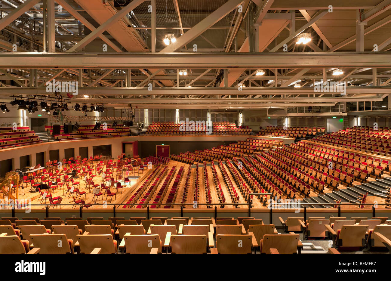 Butterworth Hall sala da concerto presso il Warwick Arts Centre, Università di Warwick. Foto Stock