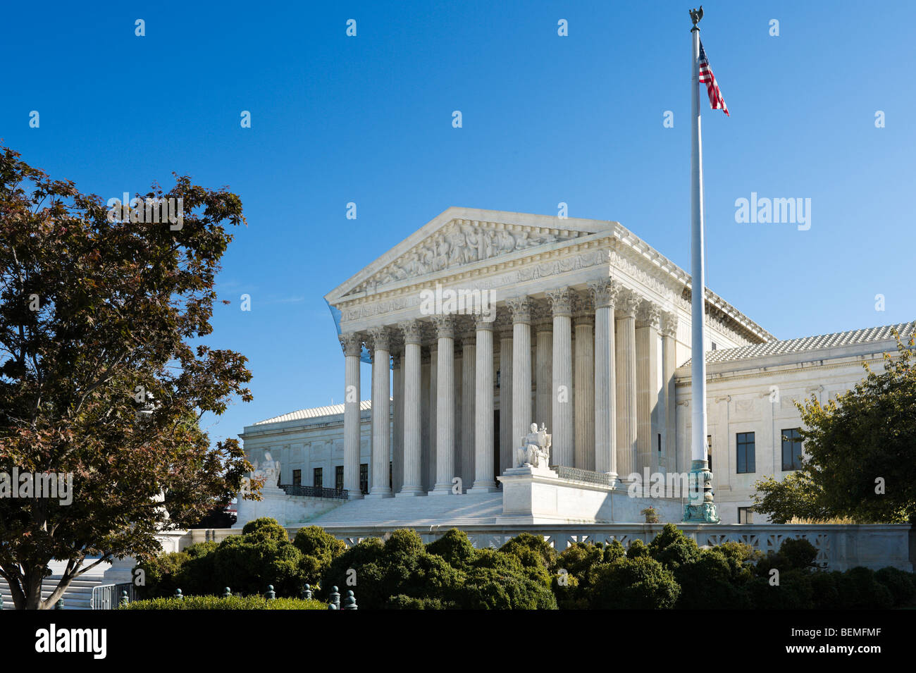 Prima strada ne facciata della Corte Suprema, Washington DC, Stati Uniti d'America Foto Stock