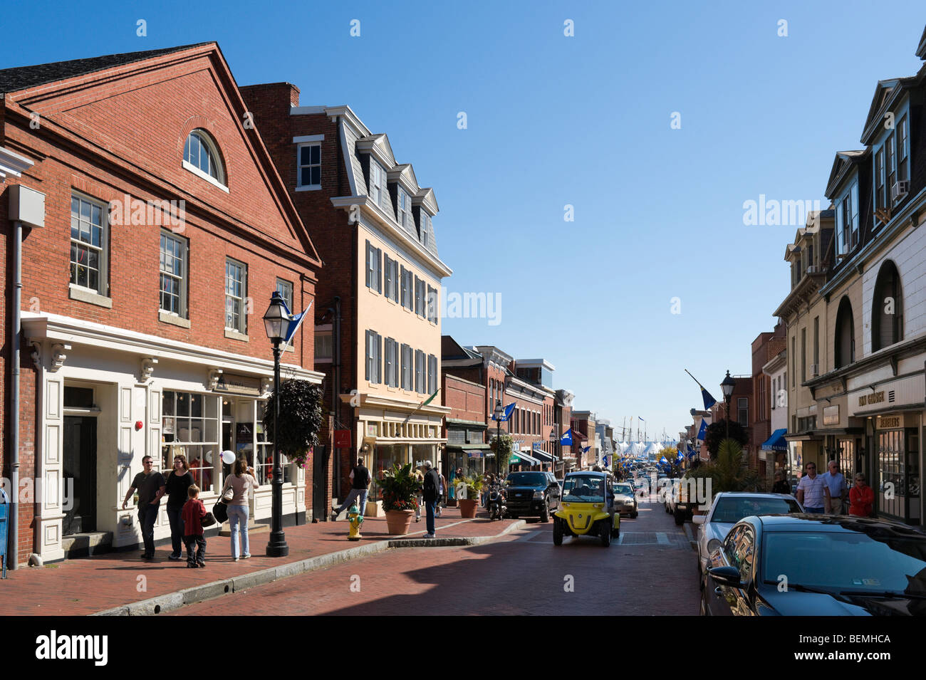 Main Street, Annapolis, Maryland, Stati Uniti d'America Foto Stock