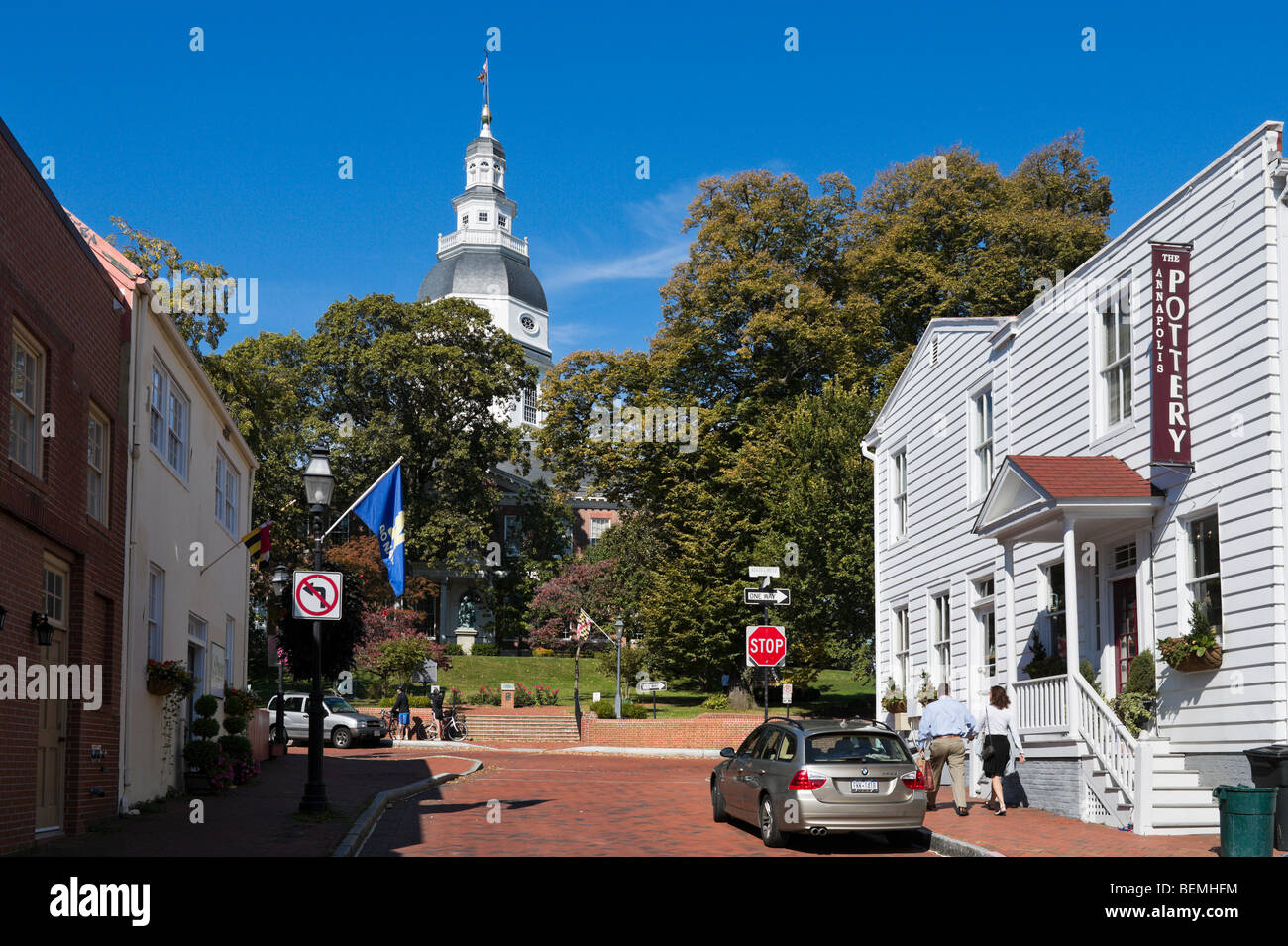 Maryland State House (lo State Capitol Building), Annapolis, Maryland, Stati Uniti d'America Foto Stock