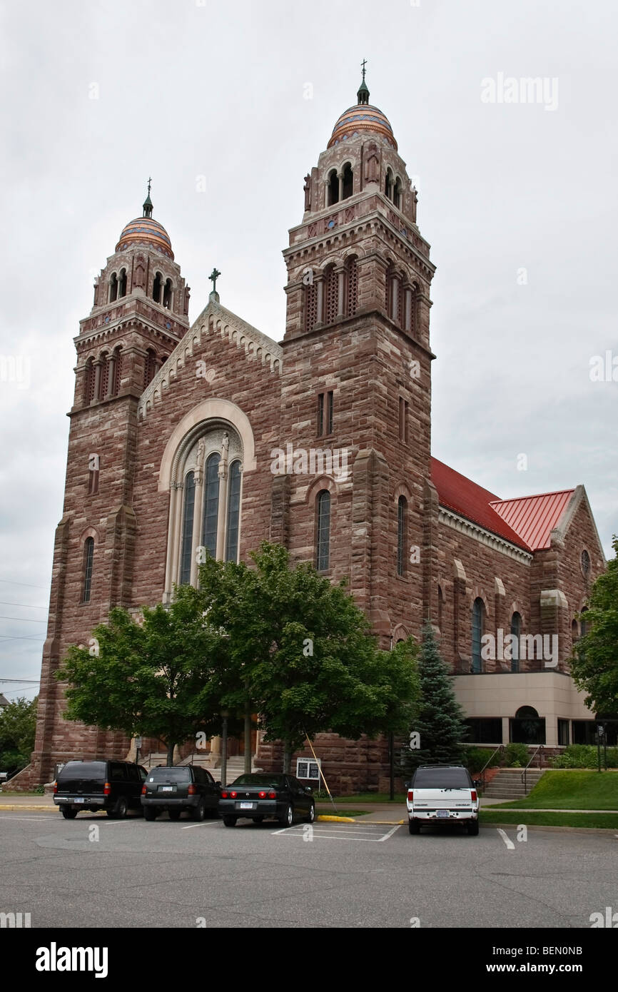 Chiesa di St Peter Cathedral a Marquette Michigan negli Stati Uniti vita quotidiana ad alta risoluzione Foto Stock