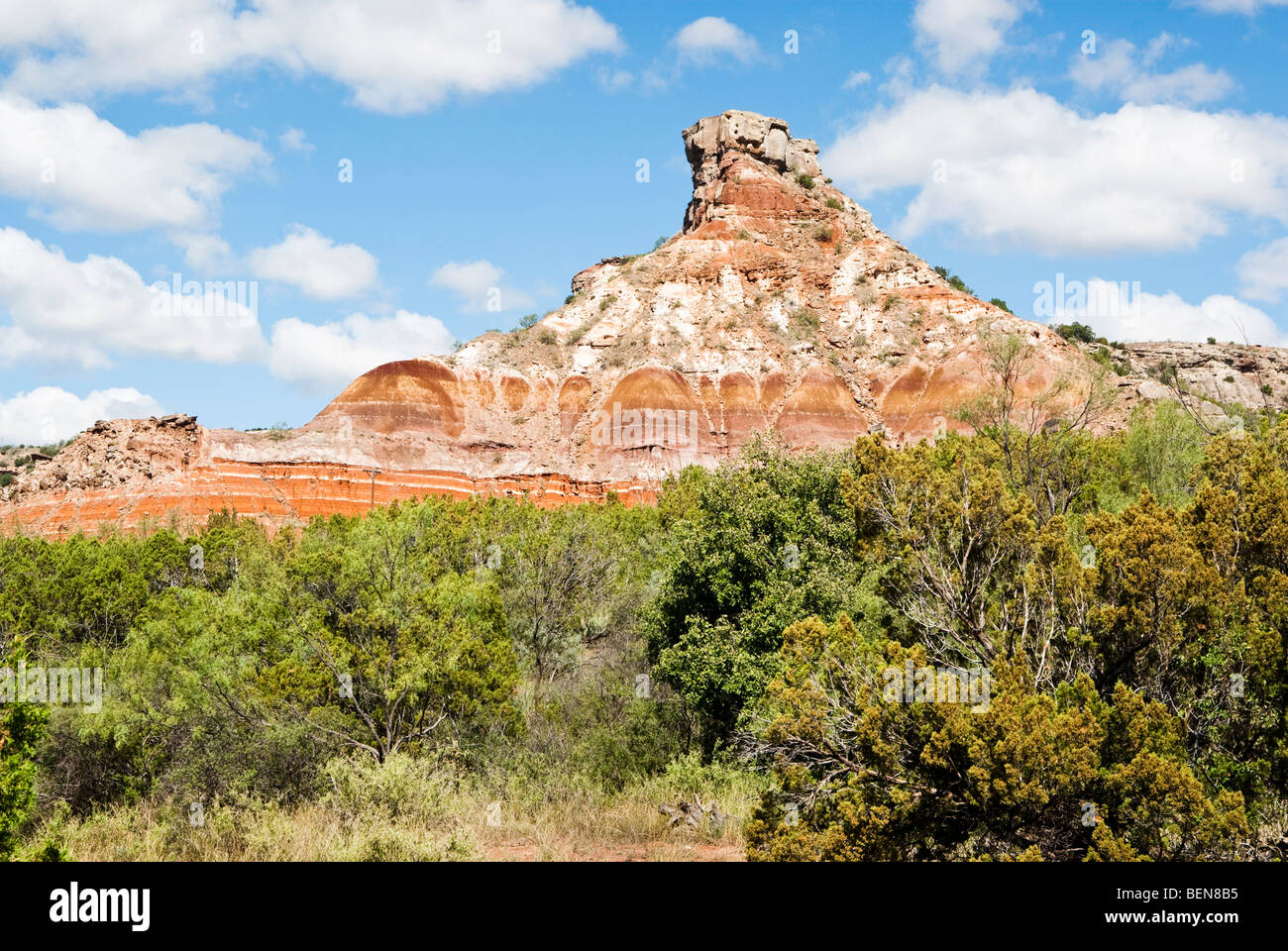 Formazioni di arenaria a Palo Duro Canyon State Park in Texas. Foto Stock