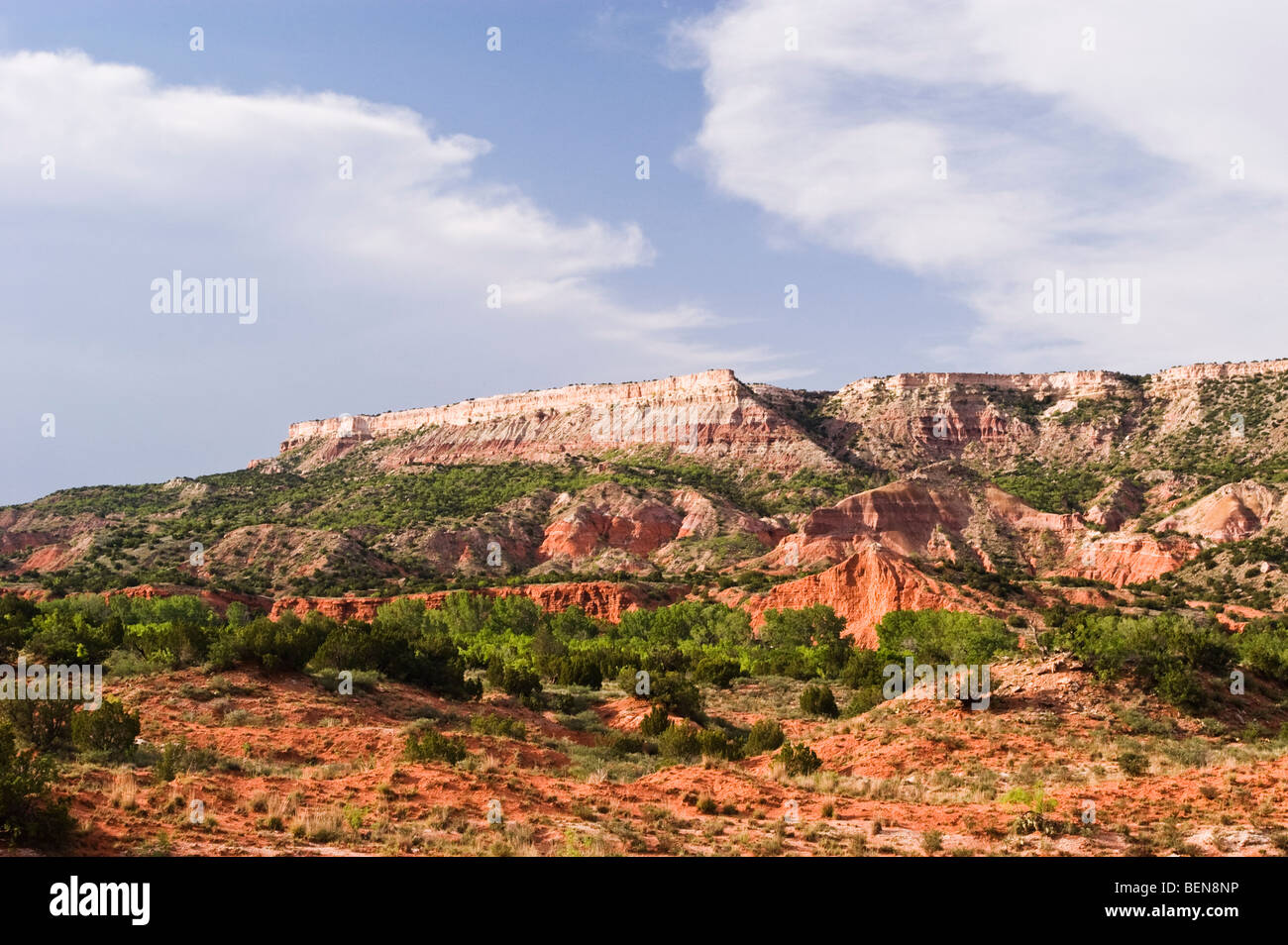 Vista del Palo Duro Canyon State Park in Texas. Foto Stock