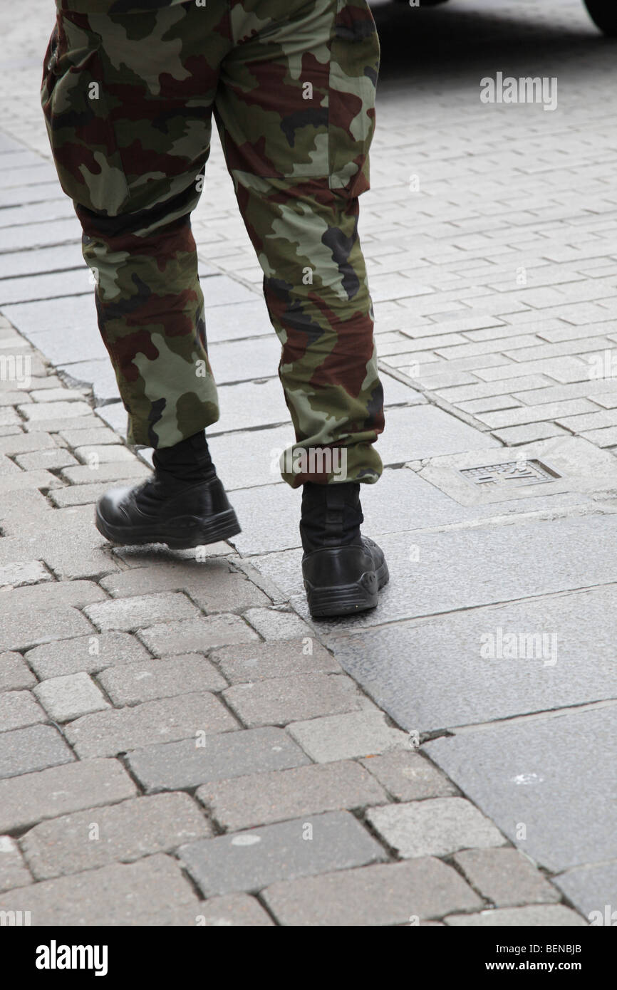 Esercito irlandese a Galway, Irlanda Foto Stock